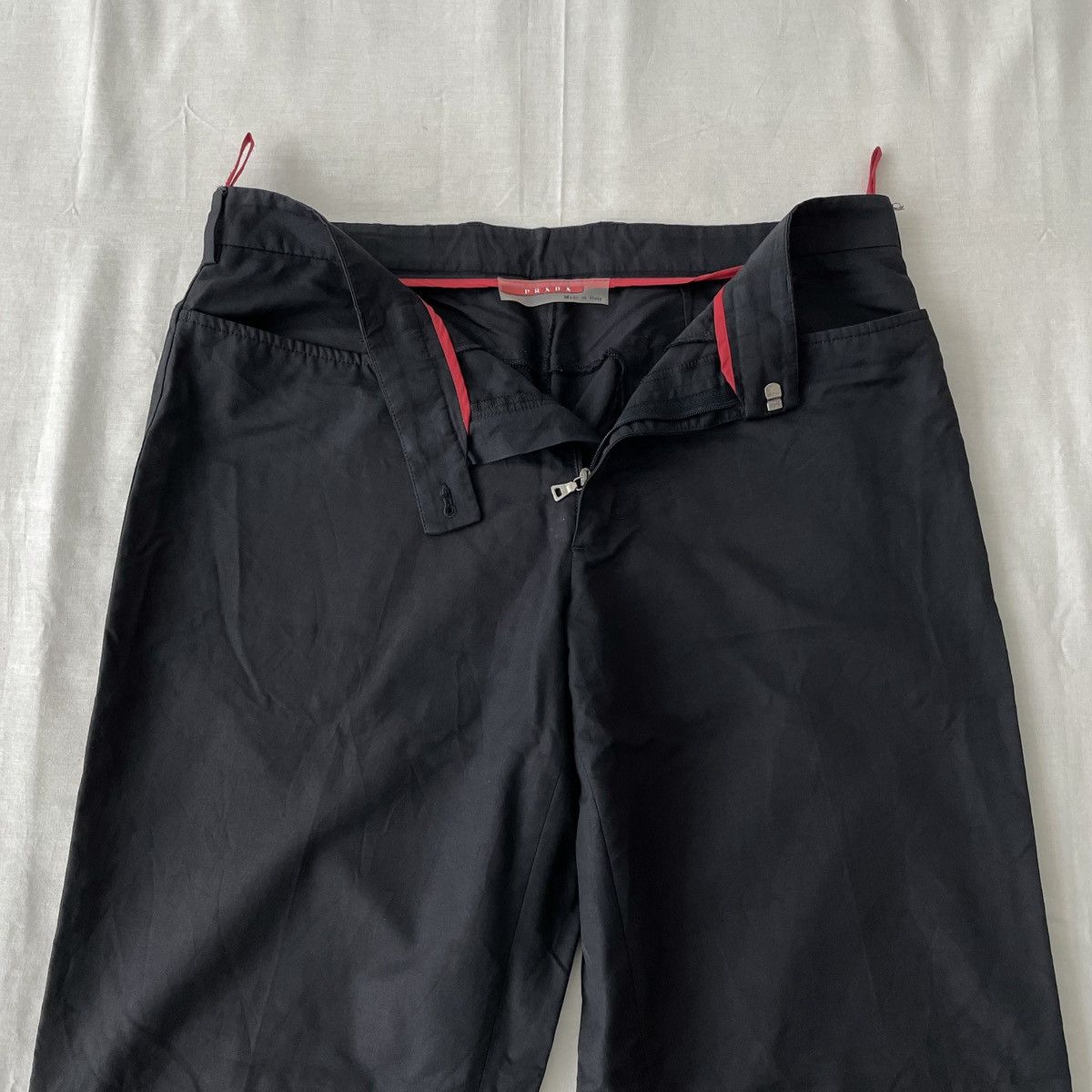 Prada Prada Black Trousers Fine Twill Wool Made in Italy Size US 34 / EU 50 - 5 Thumbnail