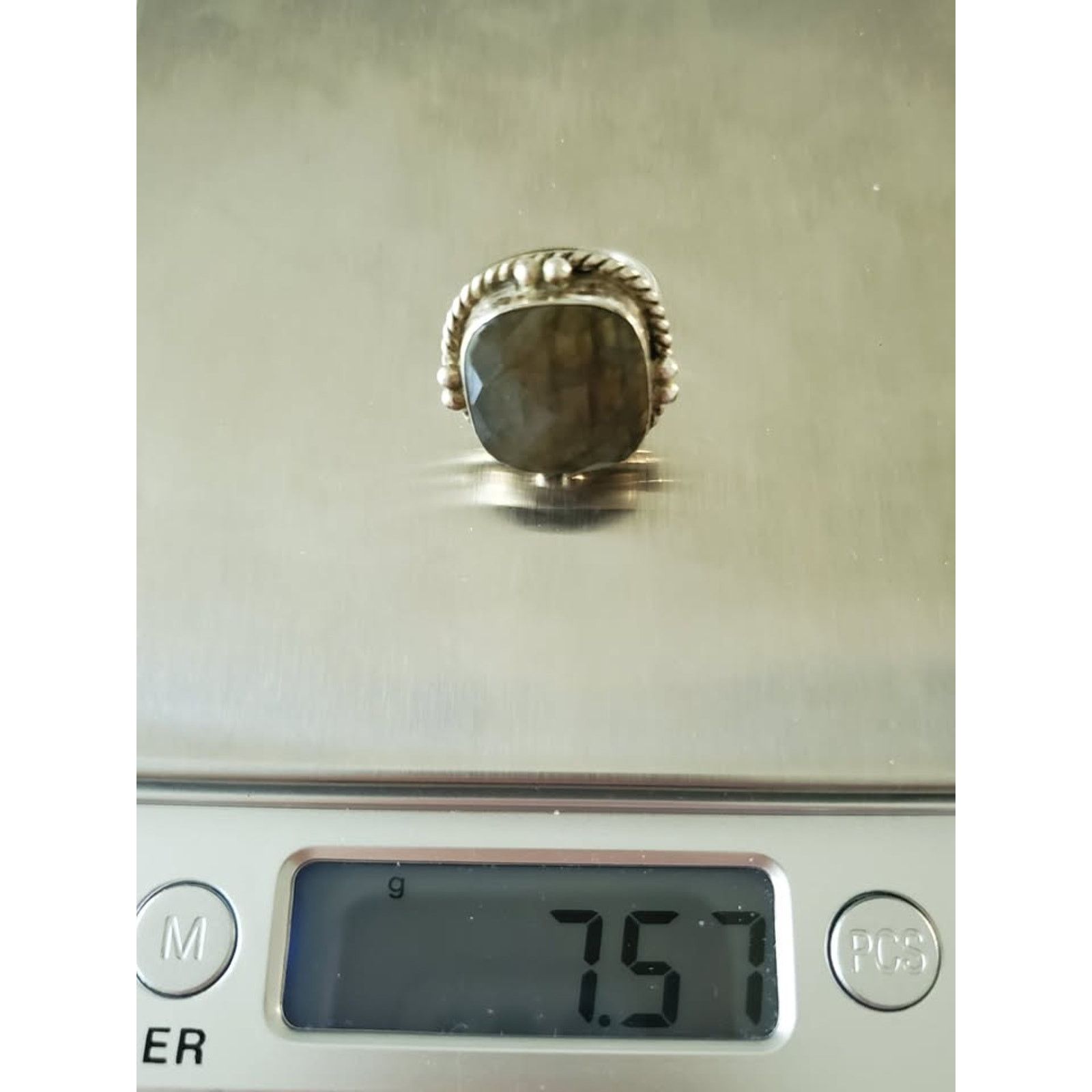 Other Vintage Labrodite Sterling Silver Ring Size ONE SIZE - 9 Thumbnail