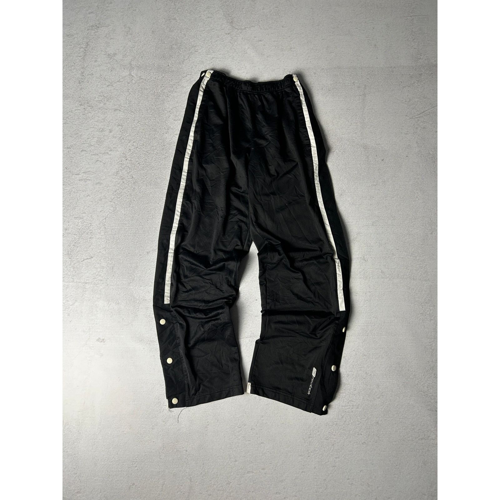 Reebok Vintage Reebok Tearaway Black Track Pants - Men's Small Size US 28 / EU 44 - 1 Thumbnail