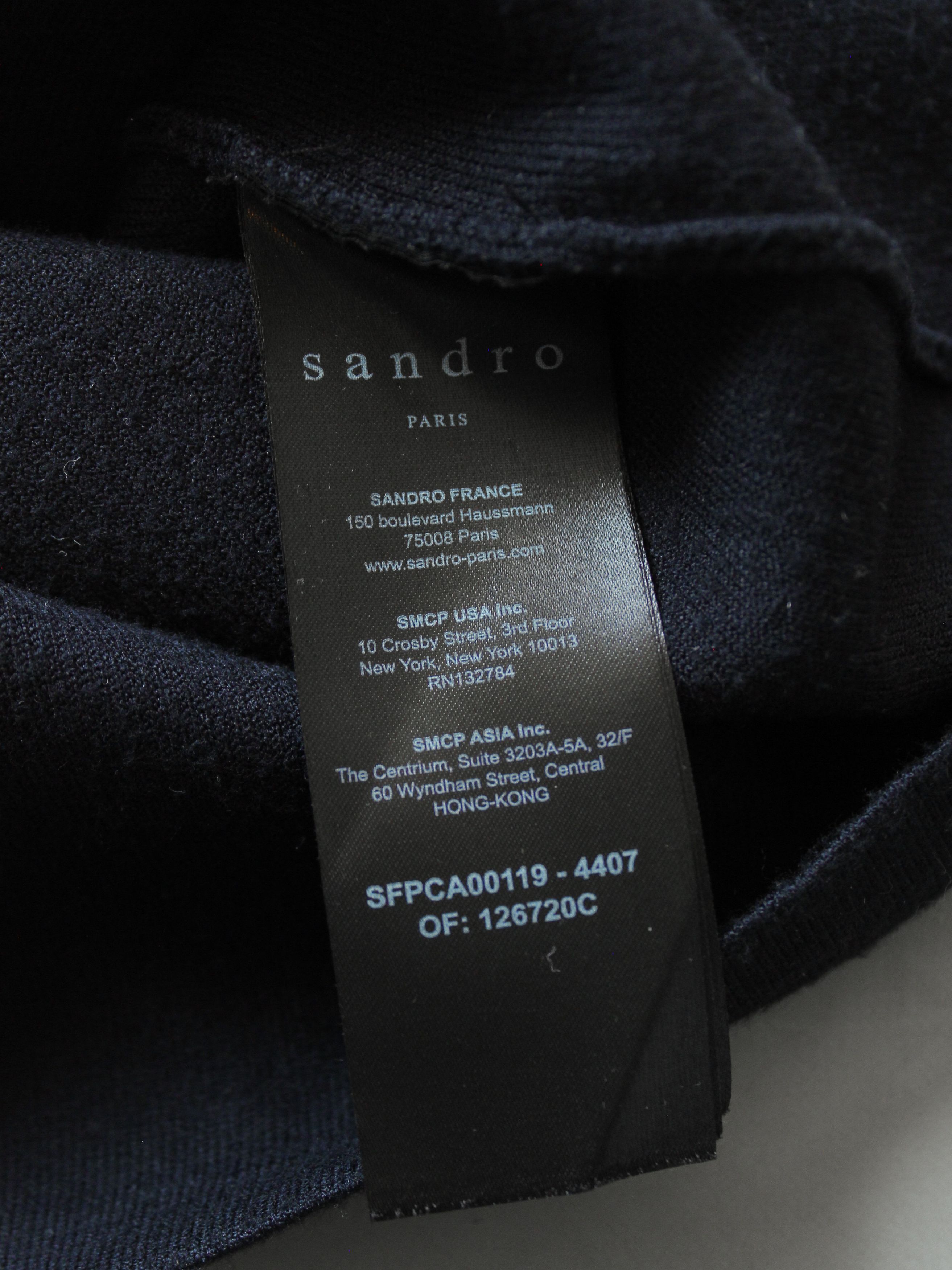 Sandro SANDRO PARIS DENIM AND WOOL JACKET WITH POCKETS Size M / US 6-8 / IT 42-44 - 9 Thumbnail
