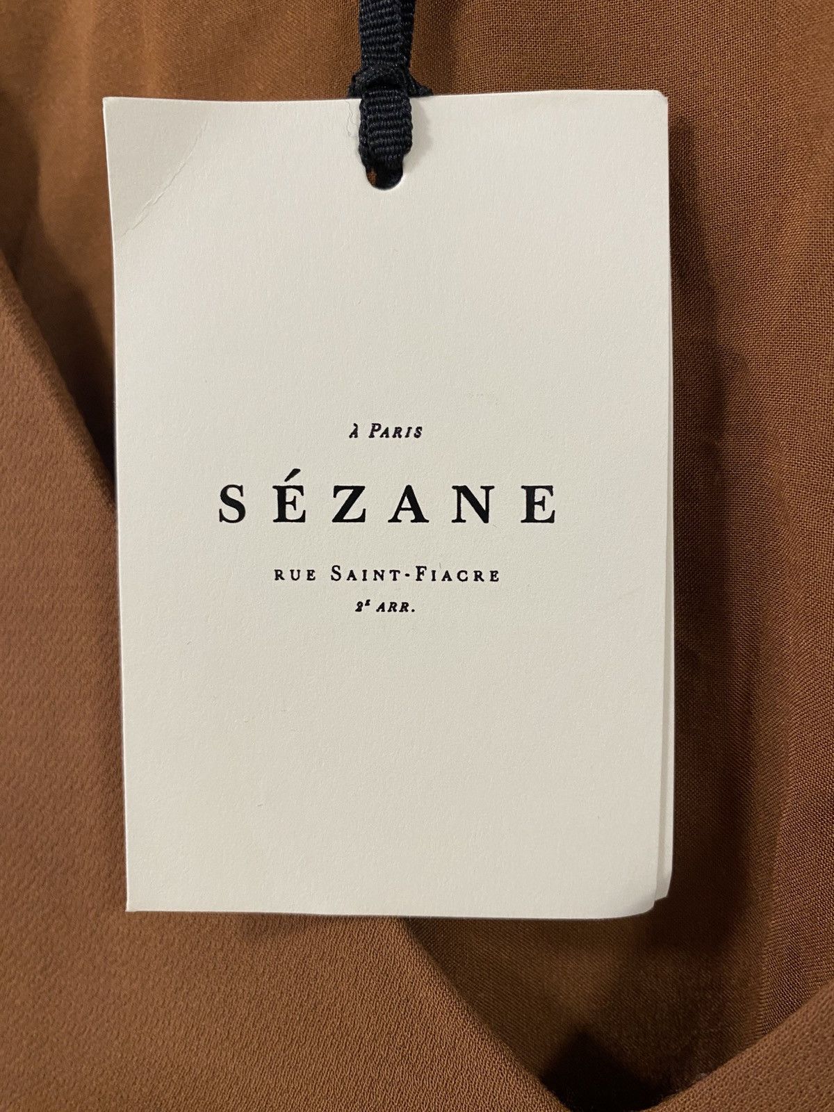 Sezane Sezane Brown Viscose Long Sleeve Bianca Noisette NWT Blouse Size M / US 6-8 / IT 42-44 - 3 Thumbnail