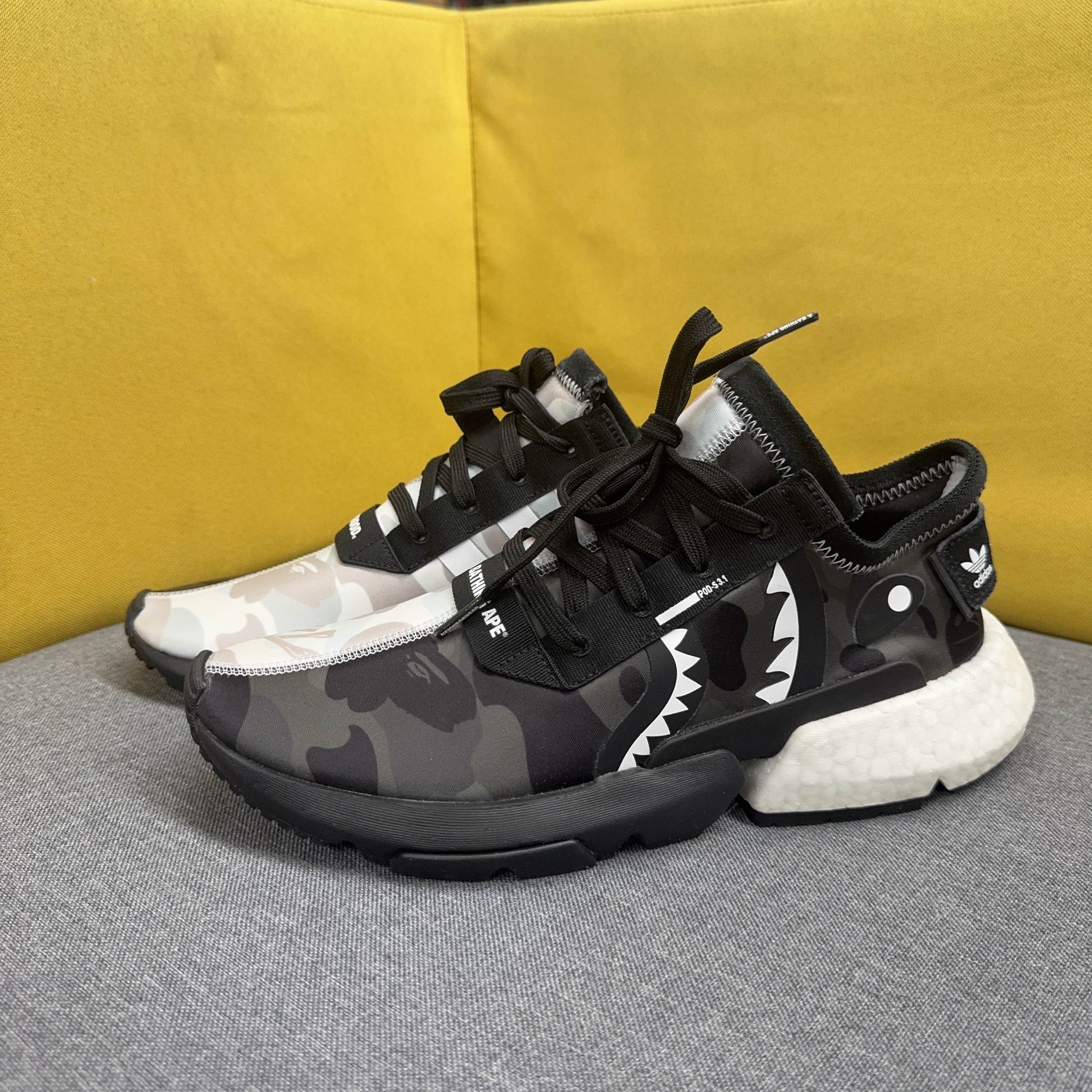 Bape × Neighborhood Adidas x Bape x Neighborhood POD-S3.1 Sneakers US 8 Size US 8 / EU 41 - 1 Thumbnail