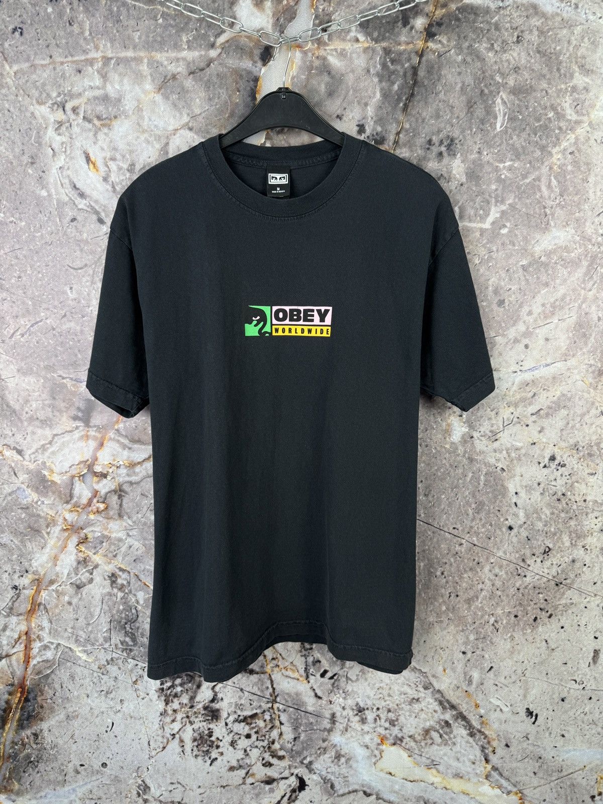 Obey × Other Men’s Obey World Wibe T-Shirt Streetwear Size Medium Size US M / EU 48-50 / 2 - 1 Thumbnail