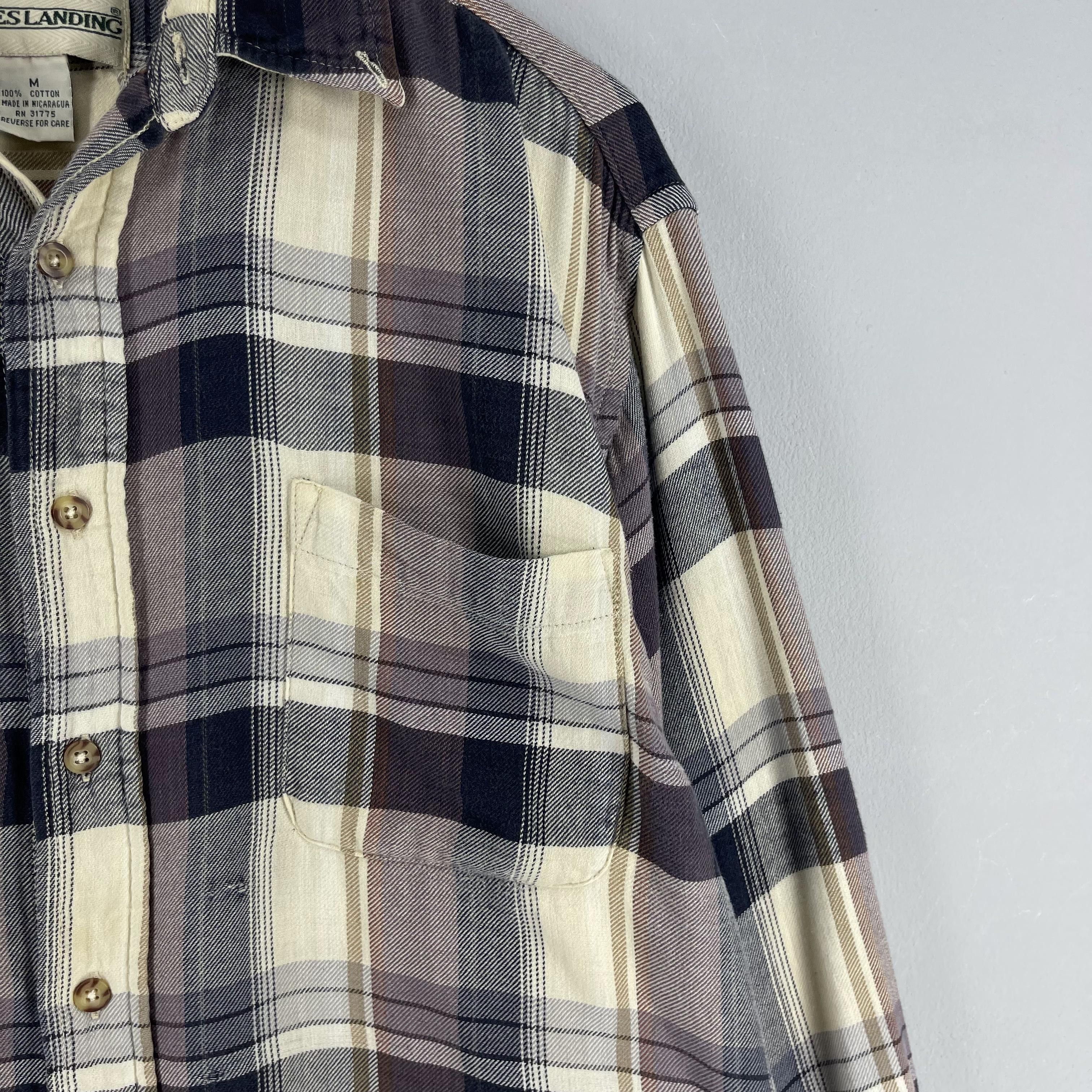 Flannel Vintage Plaid Checkered Tartan Multi Flannel Button Up Size US M / EU 48-50 / 2 - 3 Thumbnail