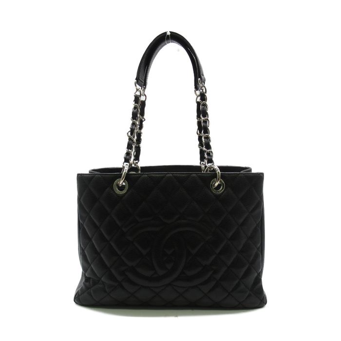 Chanel CHANEL GST tote Black Caviar Skin (Grained Calf) | Grailed