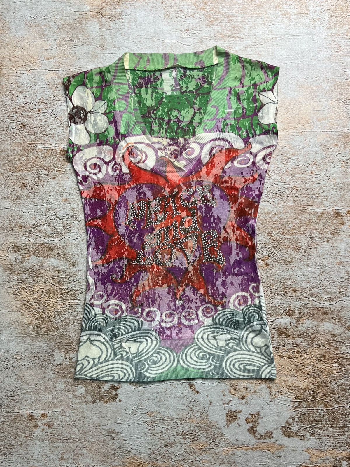 If Six Was Nine × Japanese Brand × Vintage Vintage Japanese crazy tank top Size S / US 4 / IT 40 - 1 Thumbnail