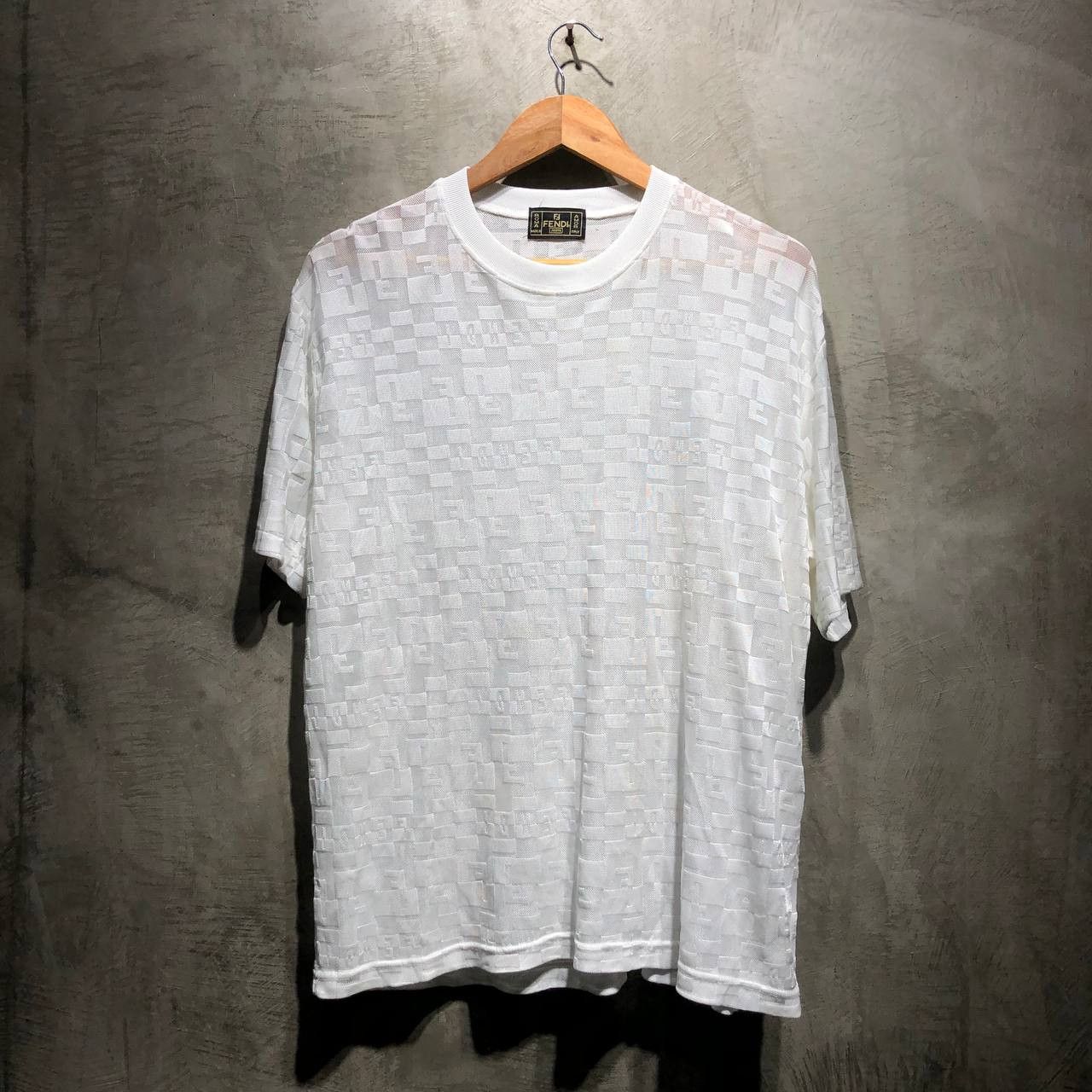 Fendi Fendi Monogram see thru tee Size US L / EU 52-54 / 3 - 1 Thumbnail