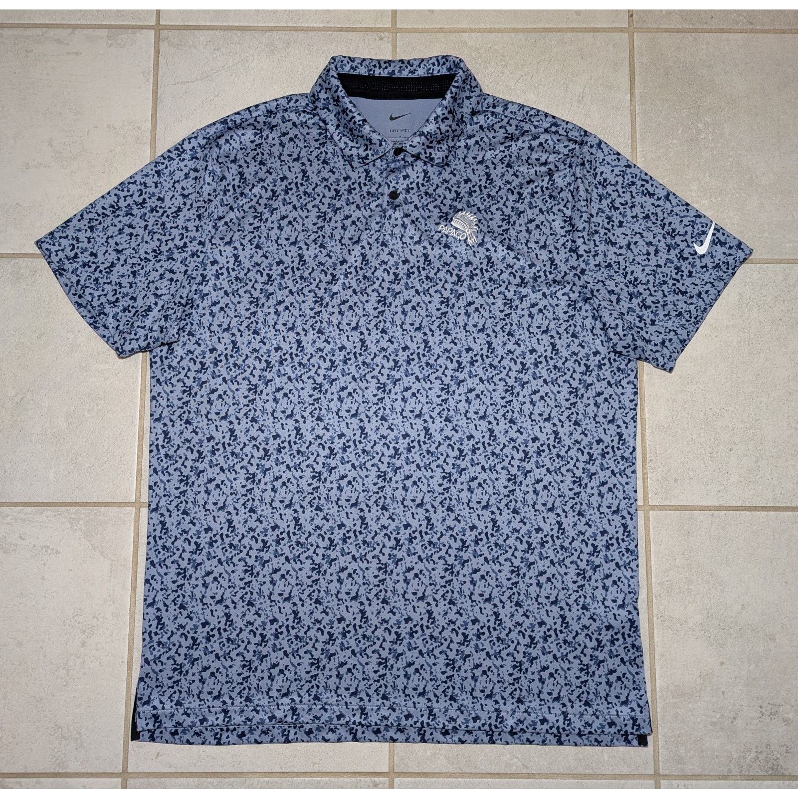 Nike Nike Men's Large Golf Polo Shirt Papago Chest Logo Stretch Size US L / EU 52-54 / 3 - 2 Thumbnail