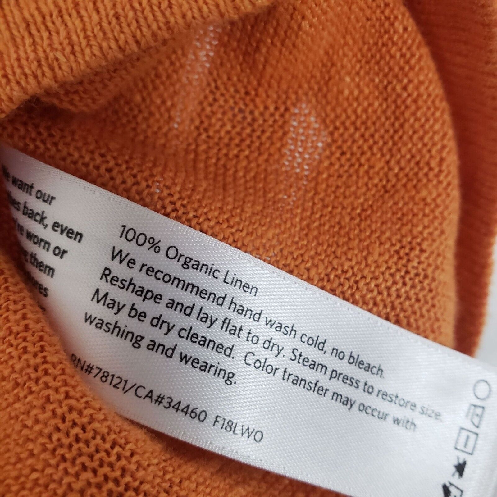 Eileen Fisher Eileen Fisher Organic Linen Shirt Women Size Small Orange Size S / US 4 / IT 40 - 4 Thumbnail