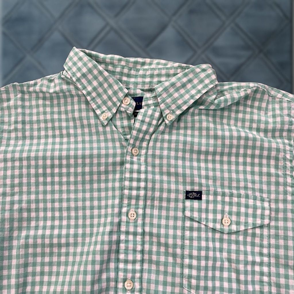 Polo Ralph Lauren Polo Ralph Lauren Shirt Men’s XL Teal Aqua Check Button Up Camp Classic Fit Size US XL / EU 56 / 4 - 1 Thumbnail
