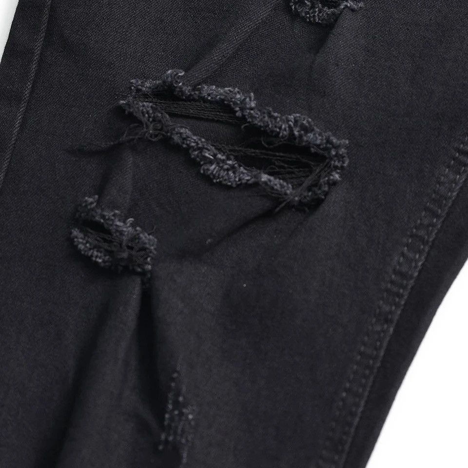 Denime × Japanese Brand Ripped Jeans Men Skinny Streetwear Size US 27 - 6 Thumbnail