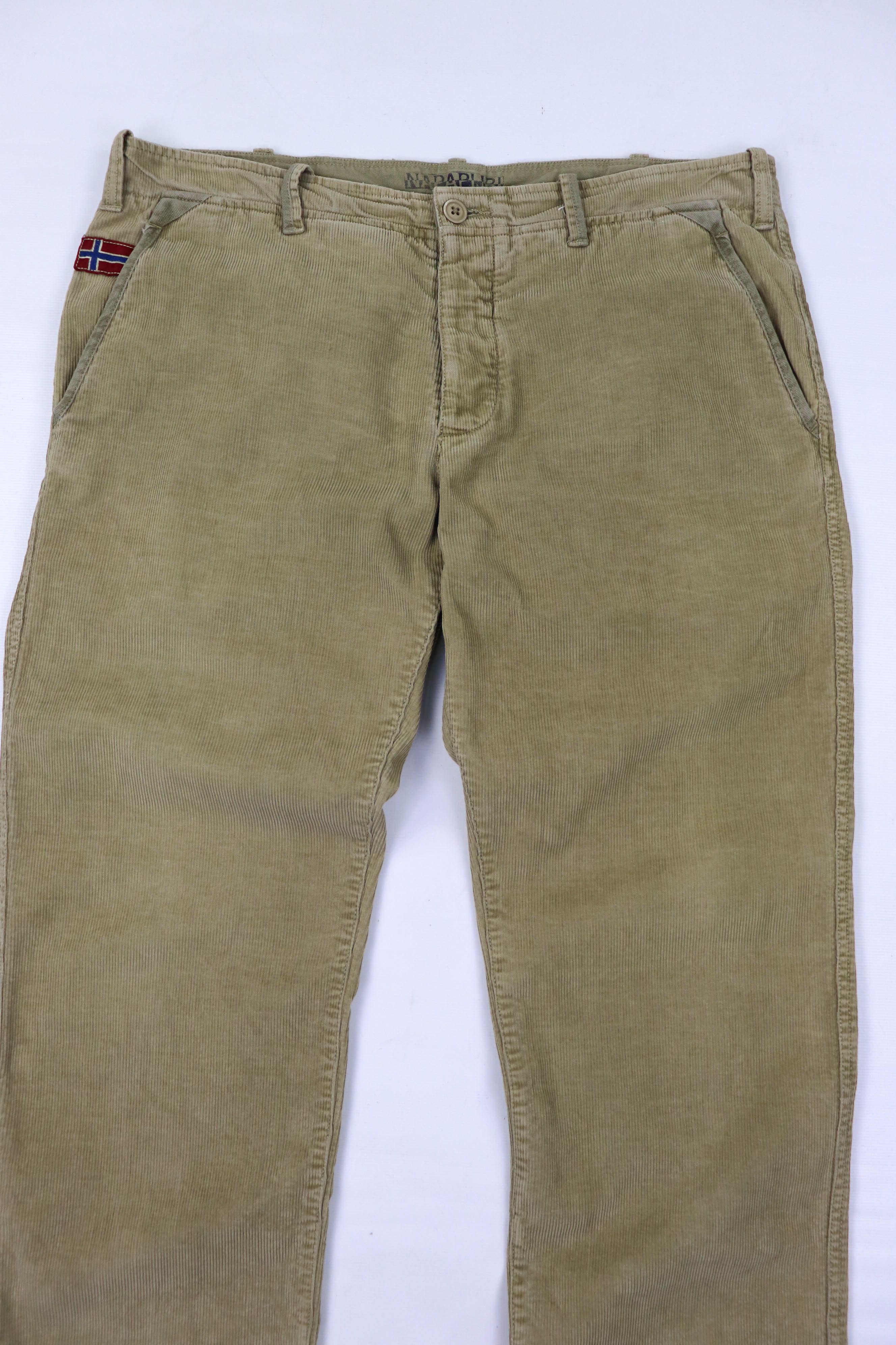 Napapijri Napapijri Sand Beige Corduroy Trousers Pants Size US 36 / EU 52 - 3 Thumbnail