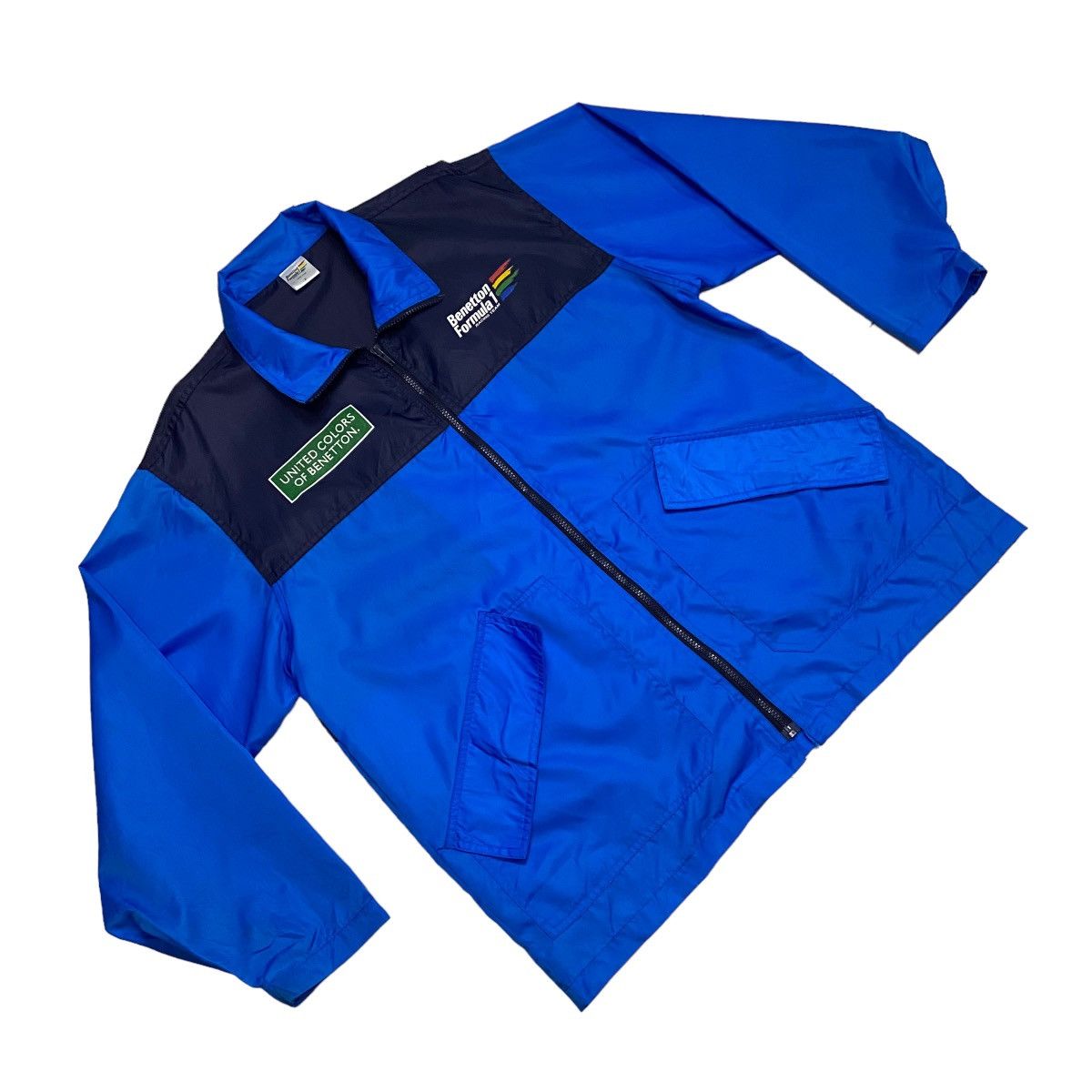 Vintage Vintage 90's BENETTON F1 Windbreaker Jacket Size US L / EU 52-54 / 3 - 12 Thumbnail