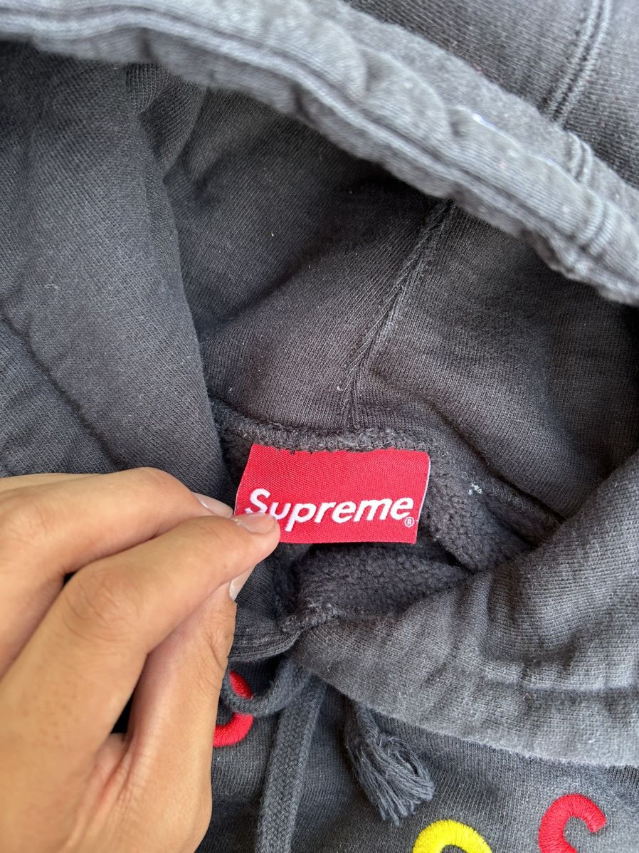 Supreme Supreme SS21 Embroidered S Logo Colorful Black Hoodie Size US S / EU 44-46 / 1 - 3 Thumbnail