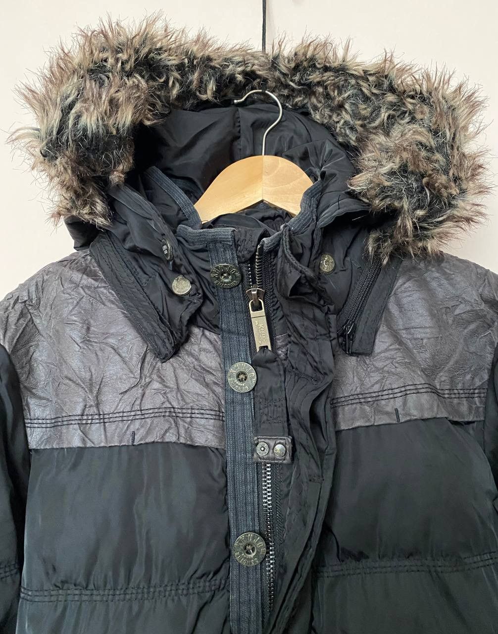 Vintage × khujo 🖤 Vintage Y2K KHUJO Herren Winterjacke Frankfurt Schwarz Size US M / EU 48-50 / 2 - 8 Thumbnail