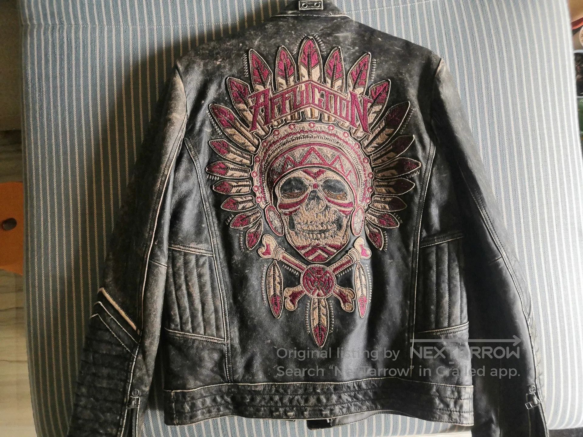 Affliction Vintage Black Biker Jacket Size S. Size US S / EU 44-46 / 1 - 2 Thumbnail