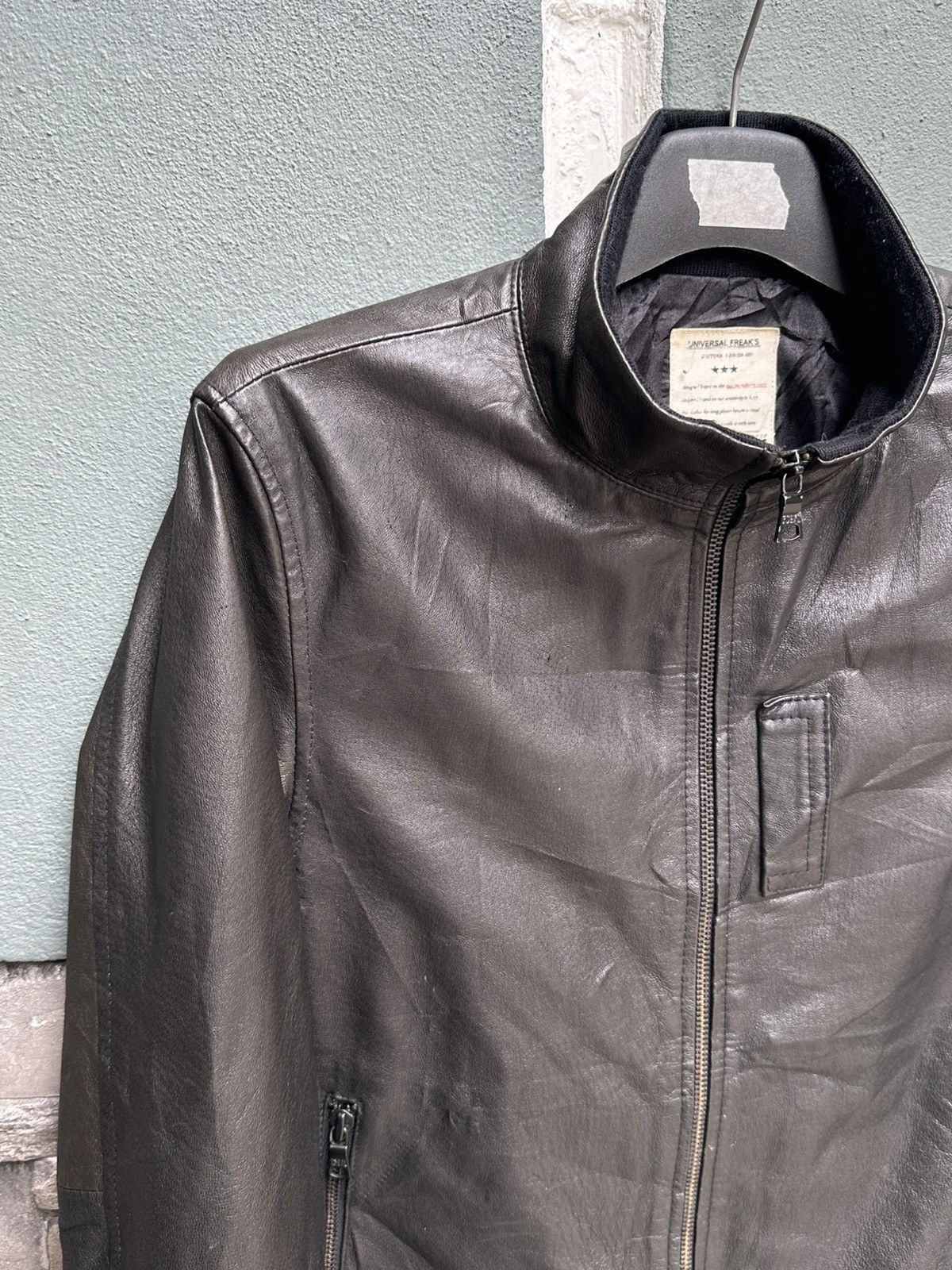 Japanese Brand Daytona Universal Freaks black leather jacket Size US L / EU 52-54 / 3 - 2 Thumbnail