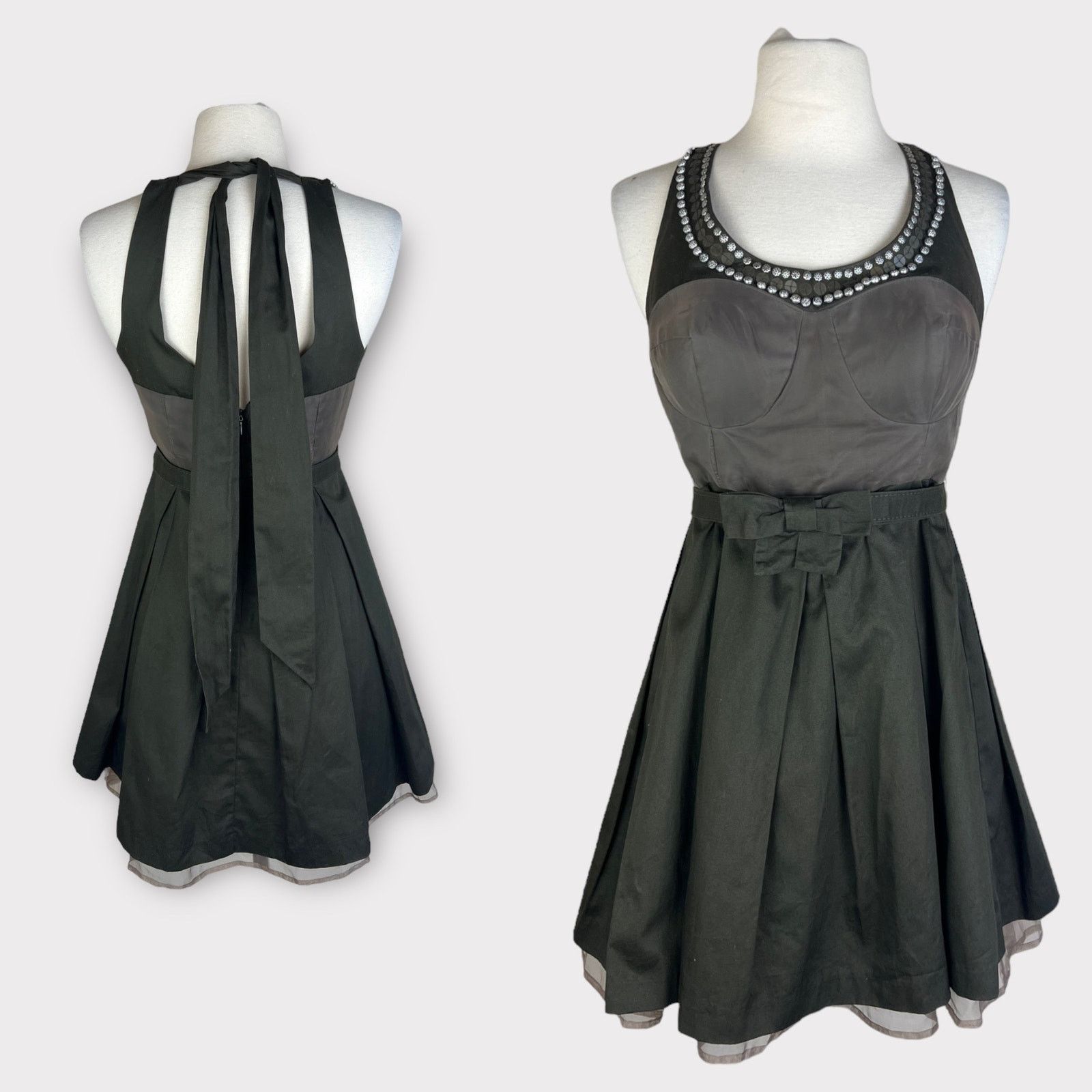 Vintage Twelve by Twelve | Vintage Y2K Skater Cutout Dress | Small Size S / US 4 / IT 40 - 11 Thumbnail