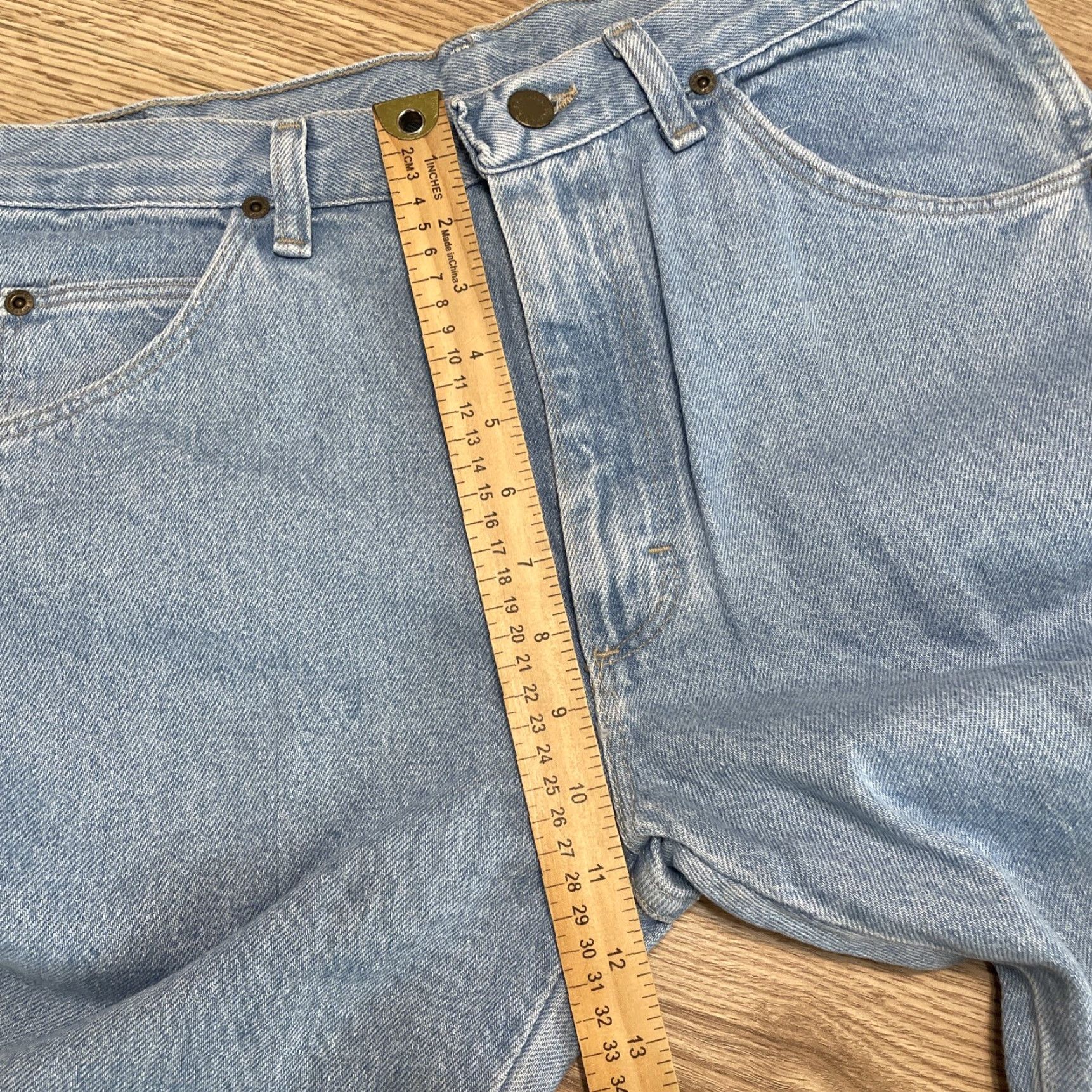 Wrangler WRANGLER Light Wash Straight Leg Jeans Size 32x32 Mens Blue Size US 32 / EU 48 - 5 Thumbnail
