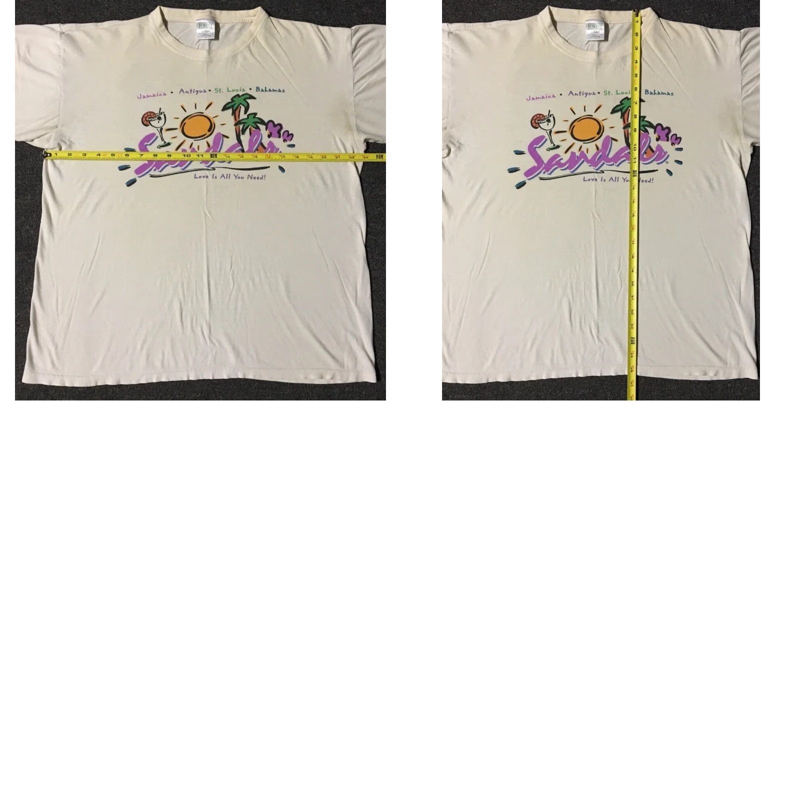 Vintage Vtg Sandals Resort faded shirt M Beach Surf Abstract Art Vaporwave Grunge 90s OP Size US M / EU 48-50 / 2 - 9 Thumbnail