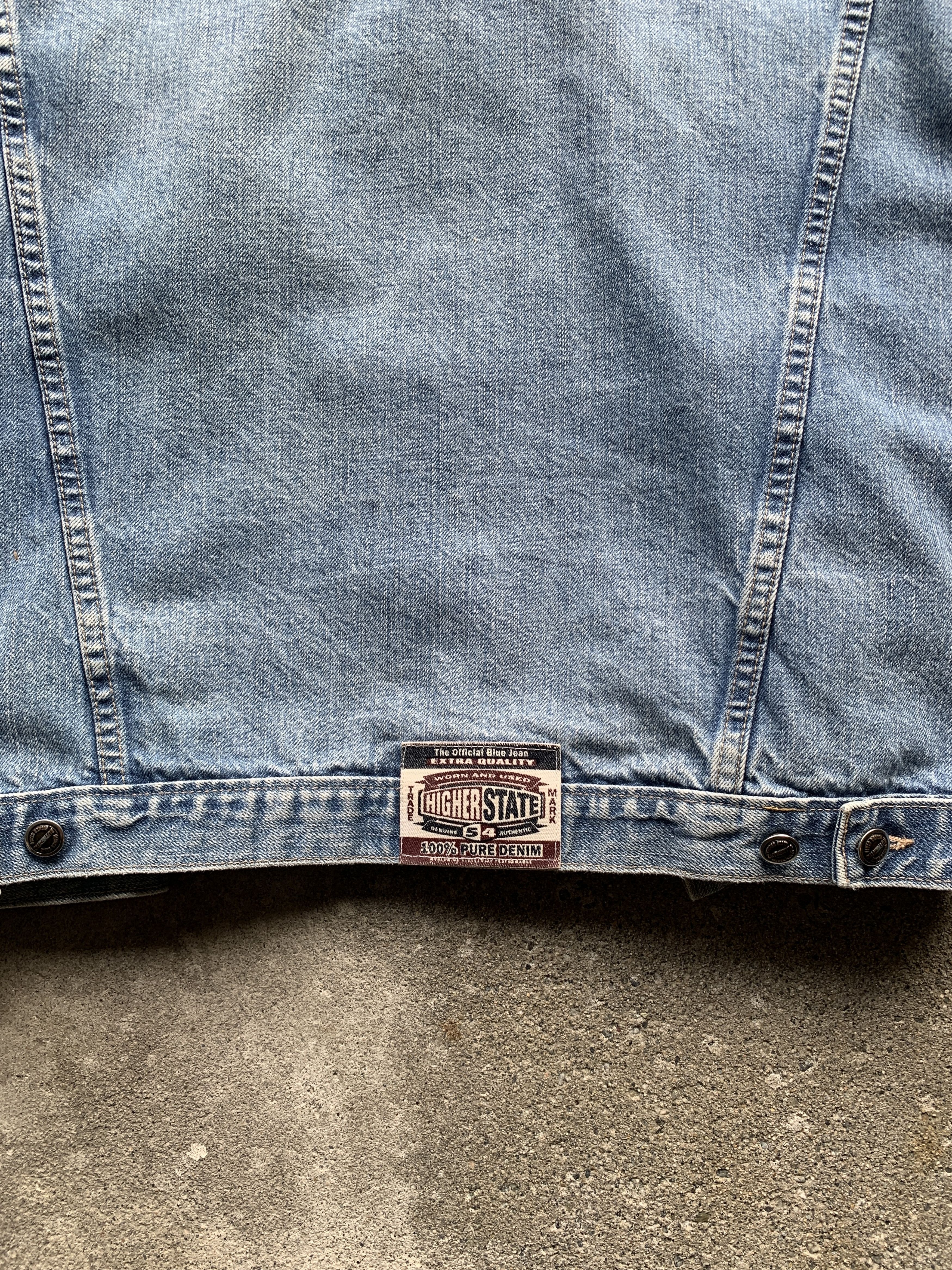 Vintage Vintage 90's Higher State Denim Jacket Size US L / EU 52-54 / 3 - 6 Thumbnail