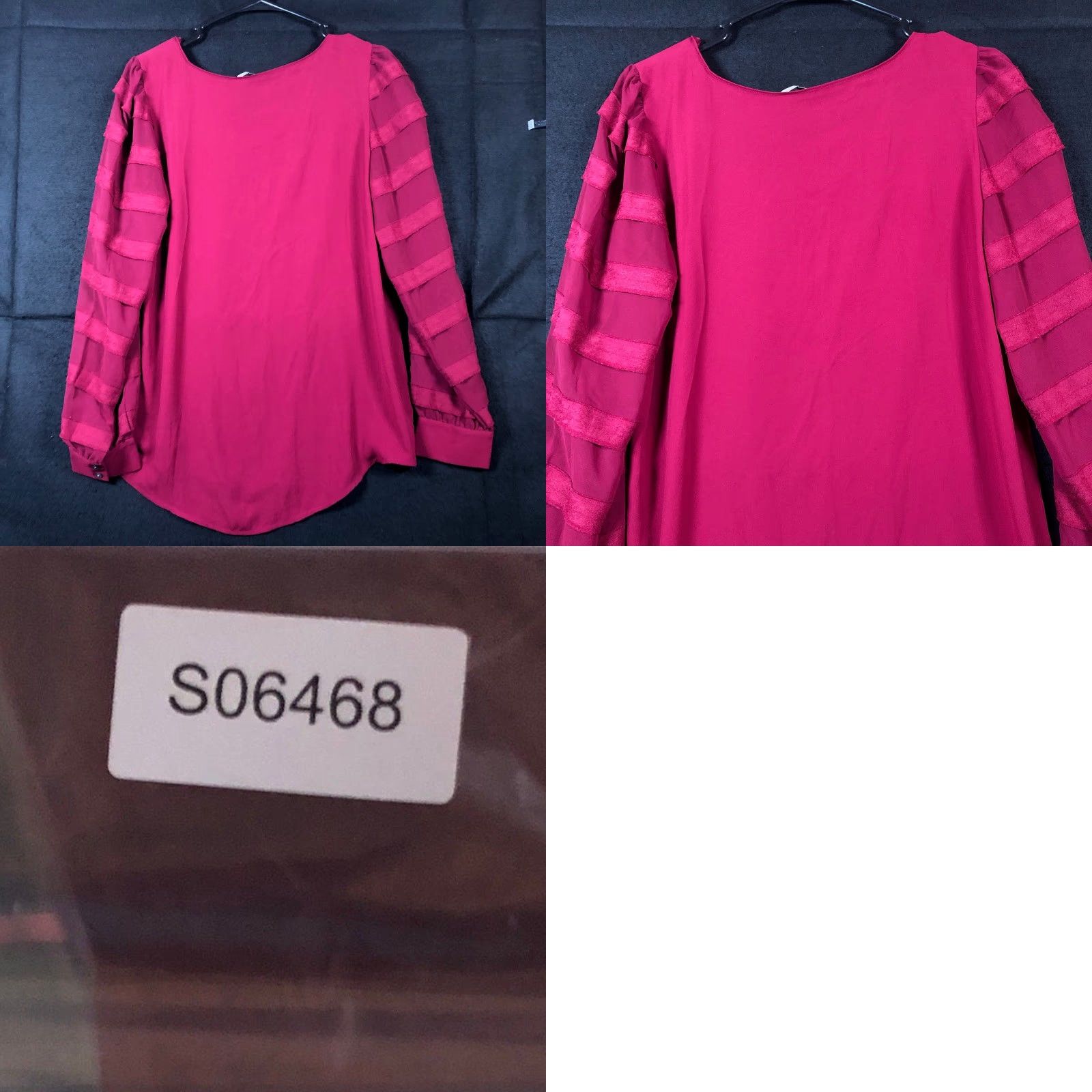 Loft LOFT Blouse Purple Long Sleeve Round Neck Stretch Small Womens Shirt Regular Size S / US 4 / IT 40 - 8 Thumbnail