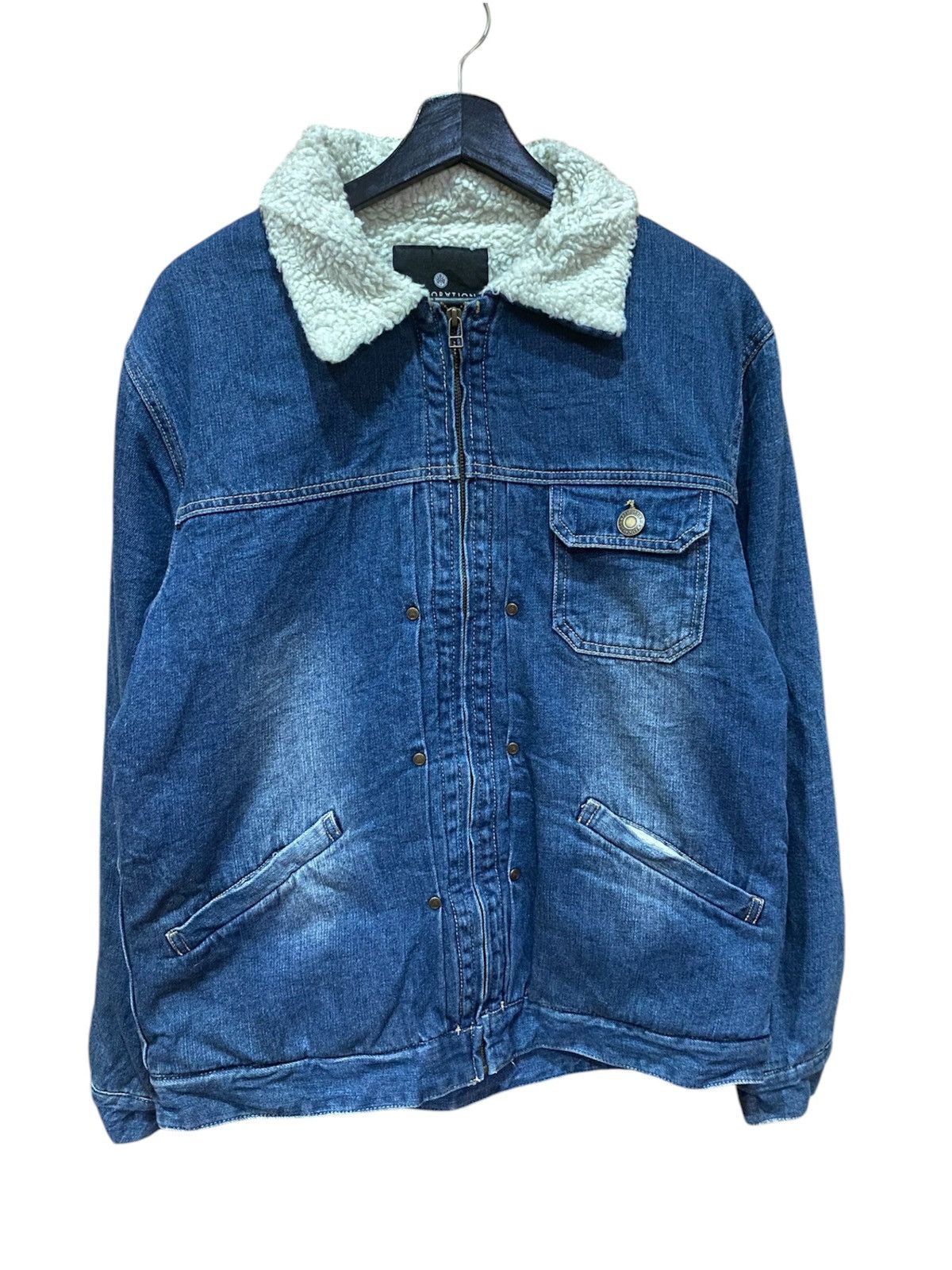 Restoration VINTAGE RESTORATION DENIM FUR LINING JACKET Size XL / US 12-14 / IT 48-50 - 1 Thumbnail