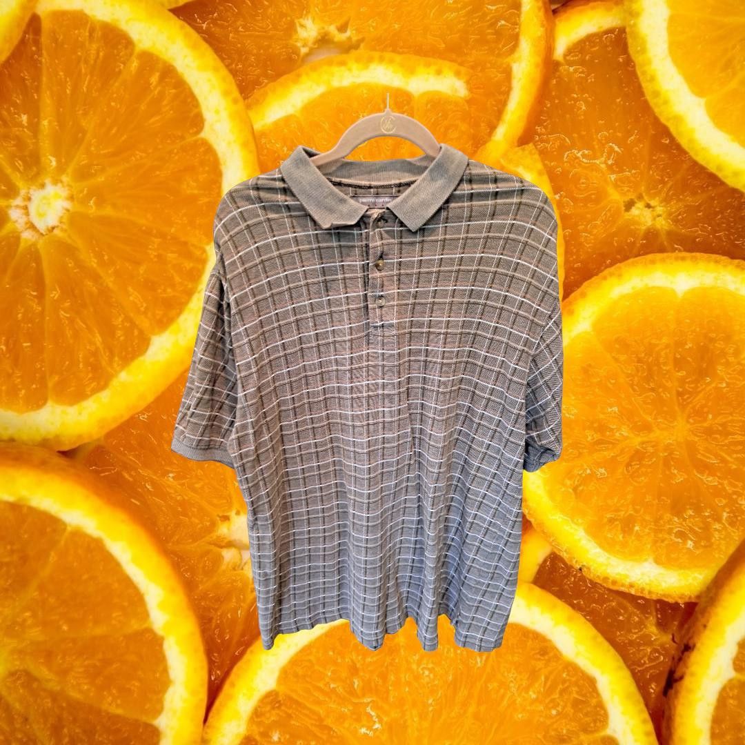 Pierre Cardin Pierre Cardin Tan Plaid Polo Size XL Size US XL / EU 56 / 4 - 1 Thumbnail
