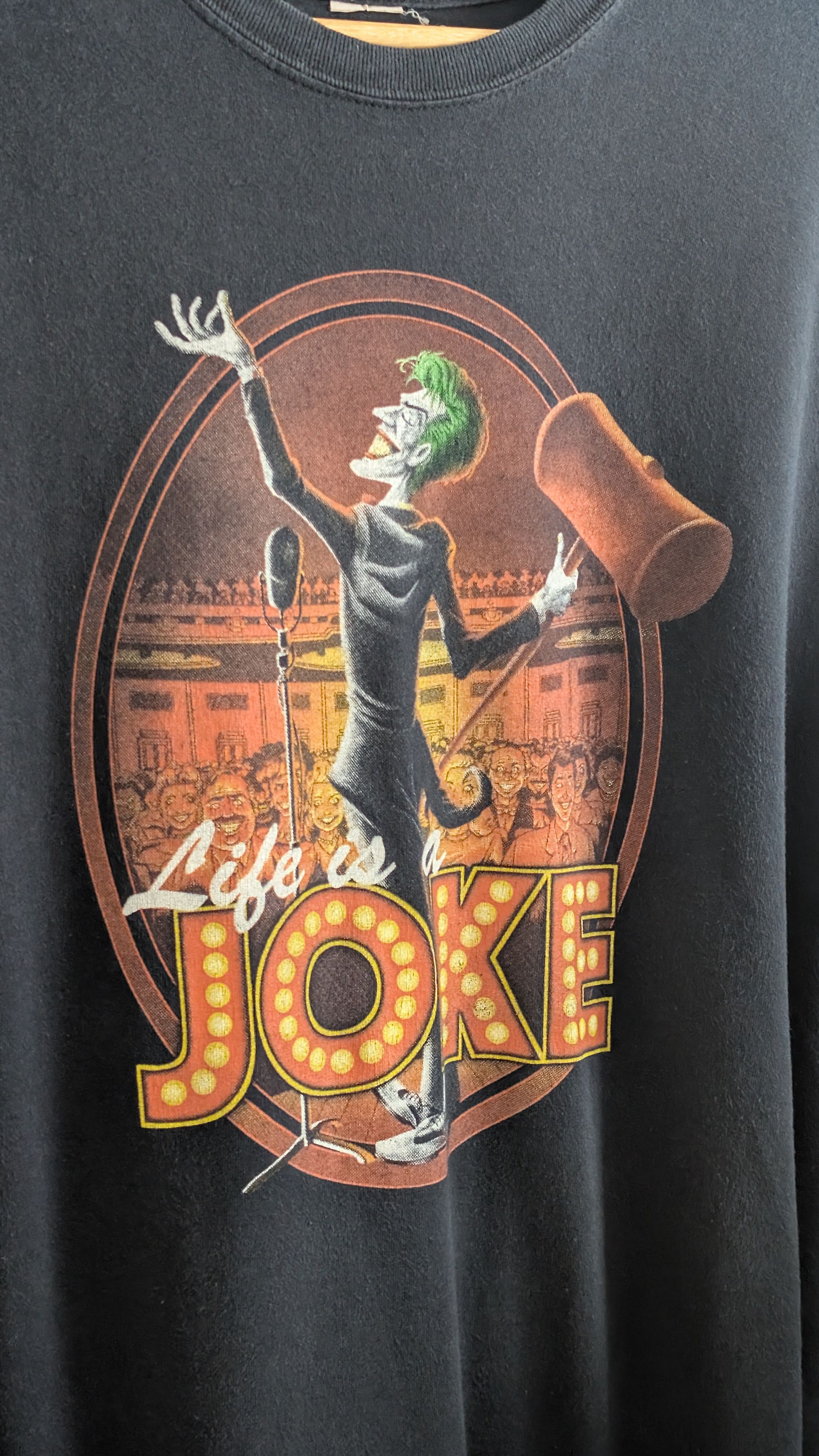 DC Comics × Vintage Vintage Joker "Life is a joke" T-shirt Size US XL / EU 56 / 4 - 2 Thumbnail