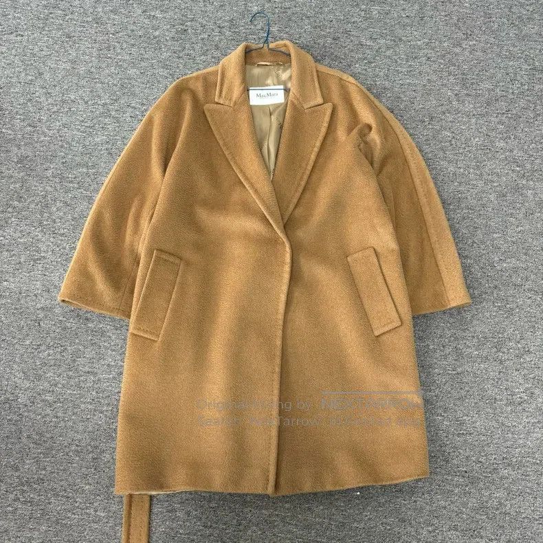 Max Mara Max Mara Camel Hair Khaki Overcoat Size M / US 6-8 / IT 42-44 - 1 Thumbnail