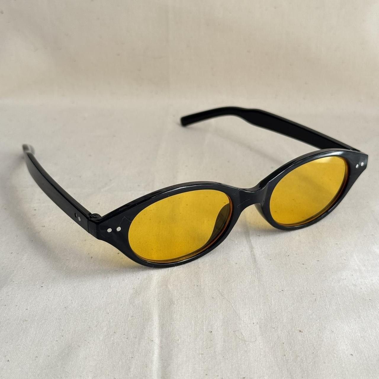 Other y2k sporty black round aviator sunglasses Size ONE SIZE - 2 Thumbnail