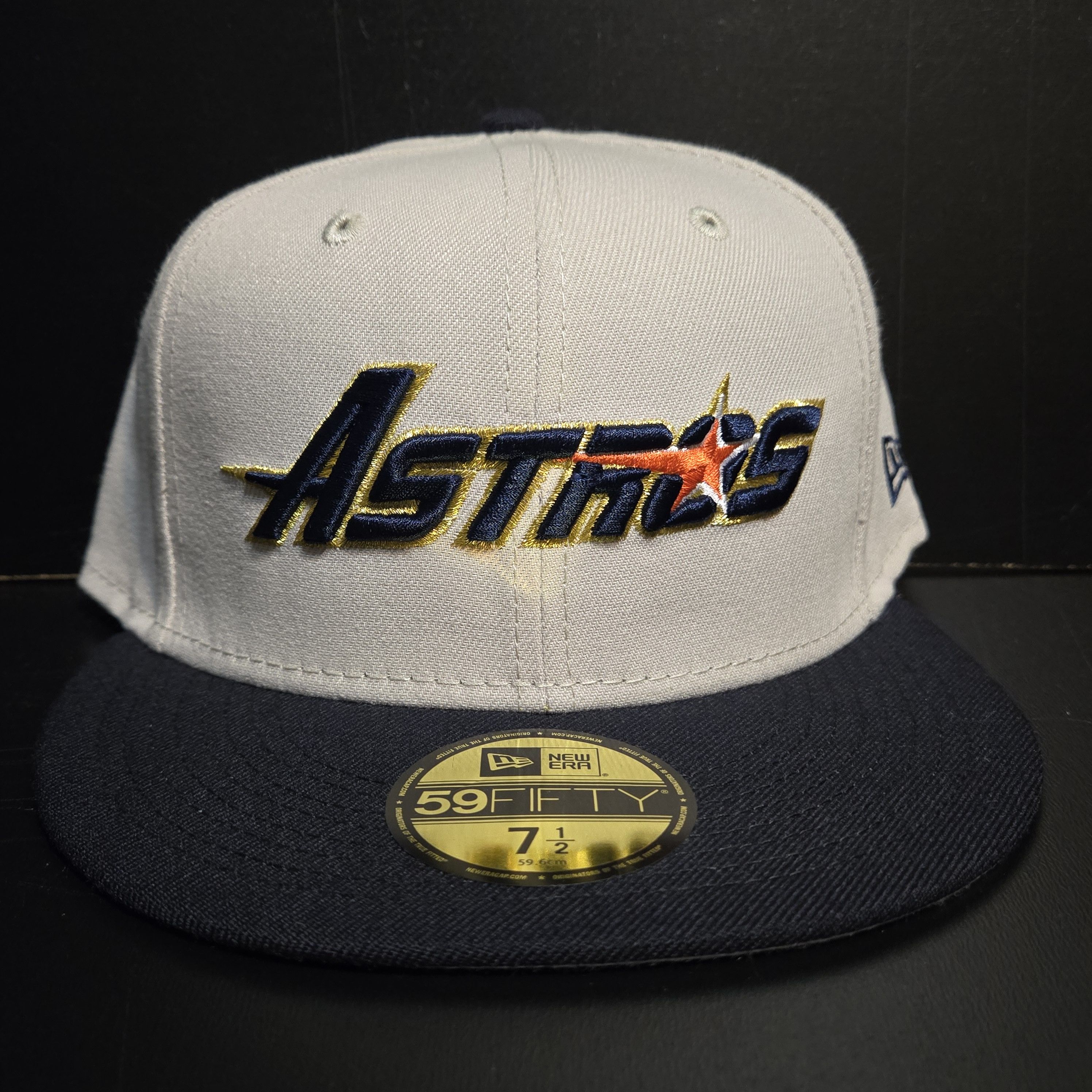 New Era 7 1/2 Houston Astros Topperzstore New Era Fitted Hat Size ONE SIZE - 1 Thumbnail