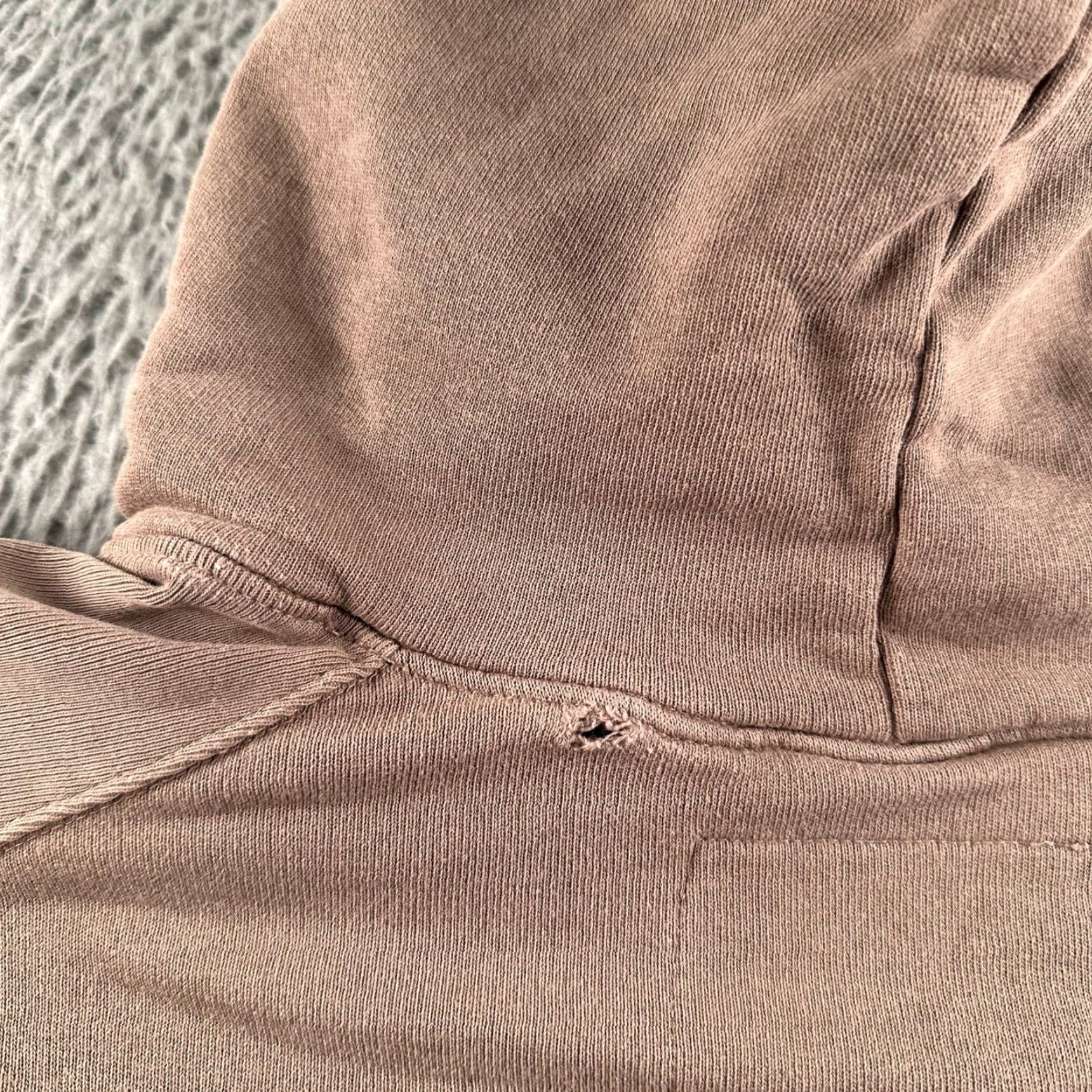 Frank & Eileen Frank & Eileen Tee Lab Hoodie Womens S Taupe Distressed Raw Edge Pullover Frayed Size S / US 4 / IT 40 - 6 Thumbnail