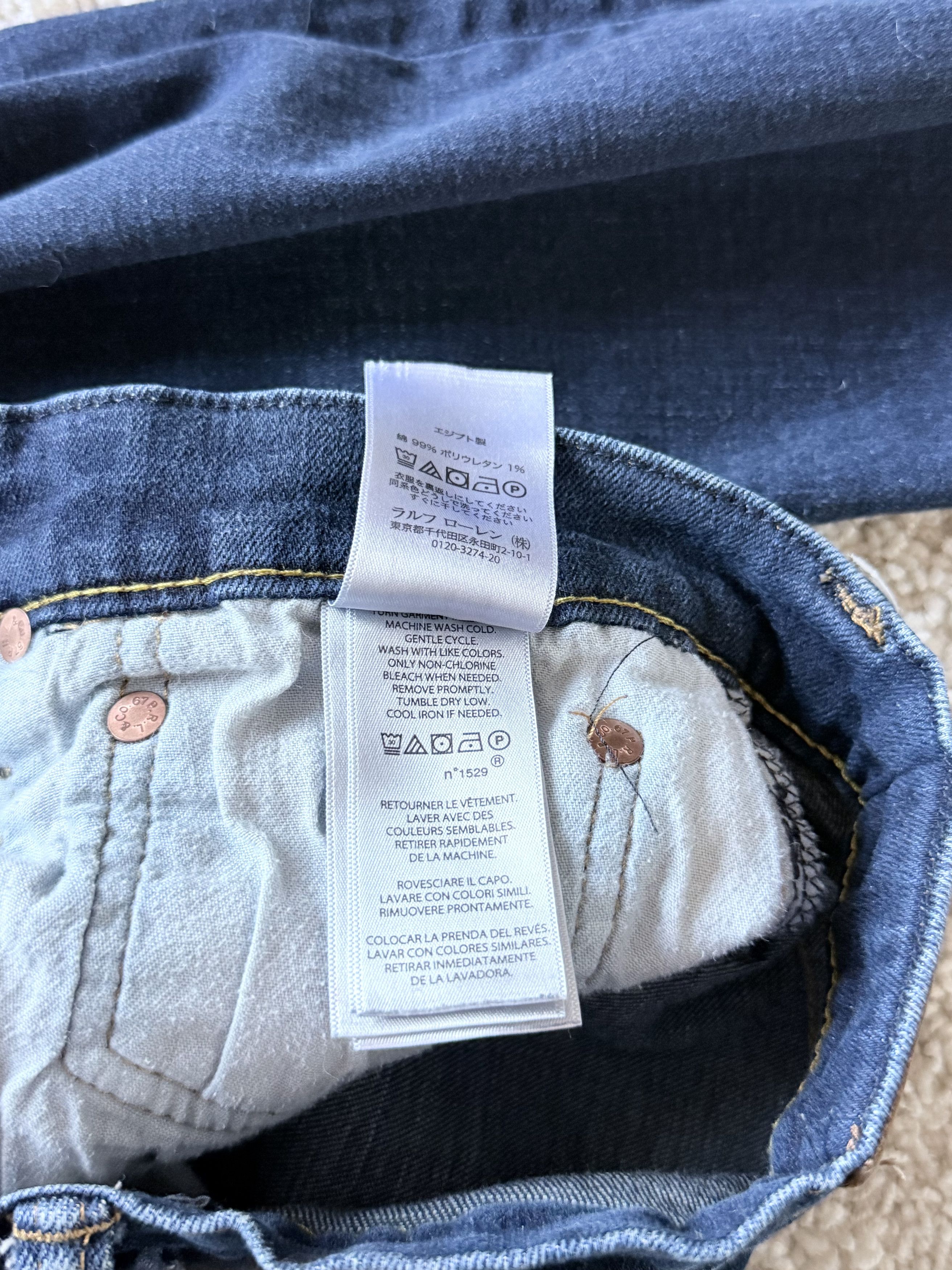 Polo Ralph Lauren Polo RL Sullivan Slim Denim Size US 30 / EU 46 - 8 Thumbnail