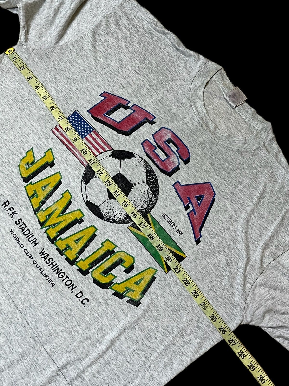 Vintage VINTAGE 90s USA VS JAMAICA WORLDCUP QUALIFIER L/S T SHIRT Size US XXL / EU 58 / 5 - 8 Thumbnail