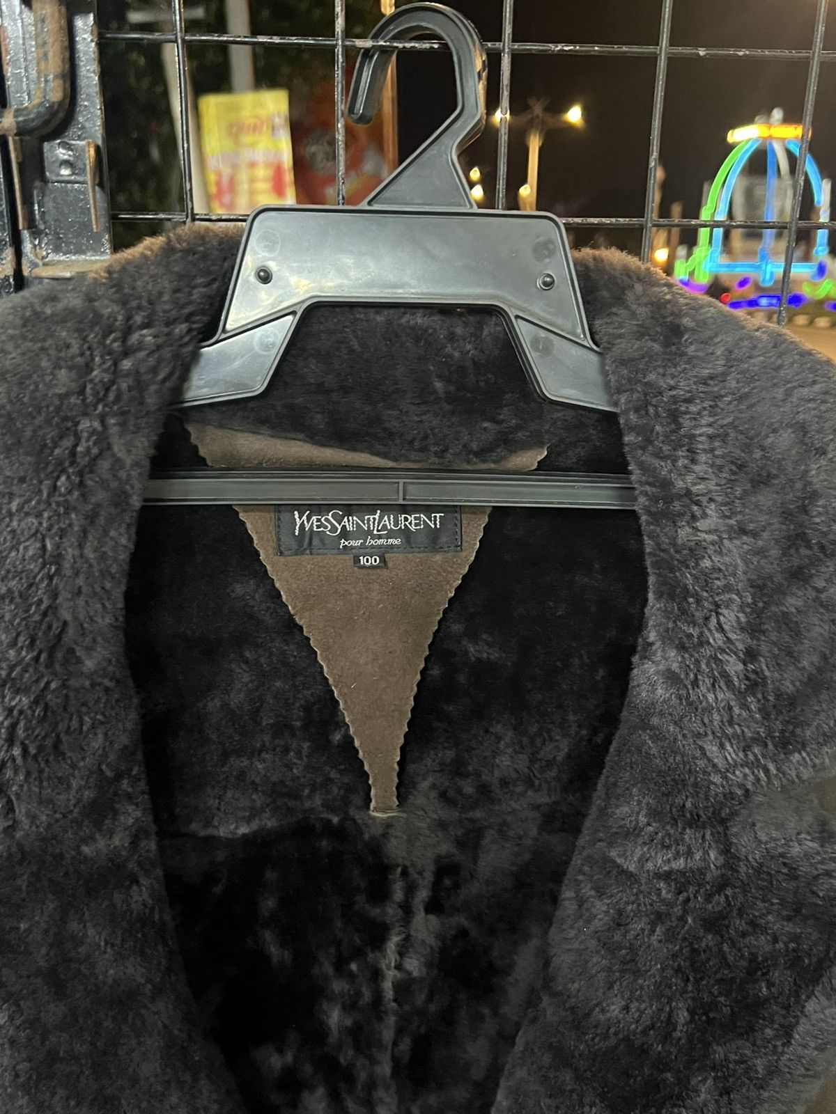 Vintage × Yves Saint Laurent YSL Yves Saint Laurent Shearling Sheepskin Coat Jacket Size US M / EU 48-50 / 2 - 3 Thumbnail
