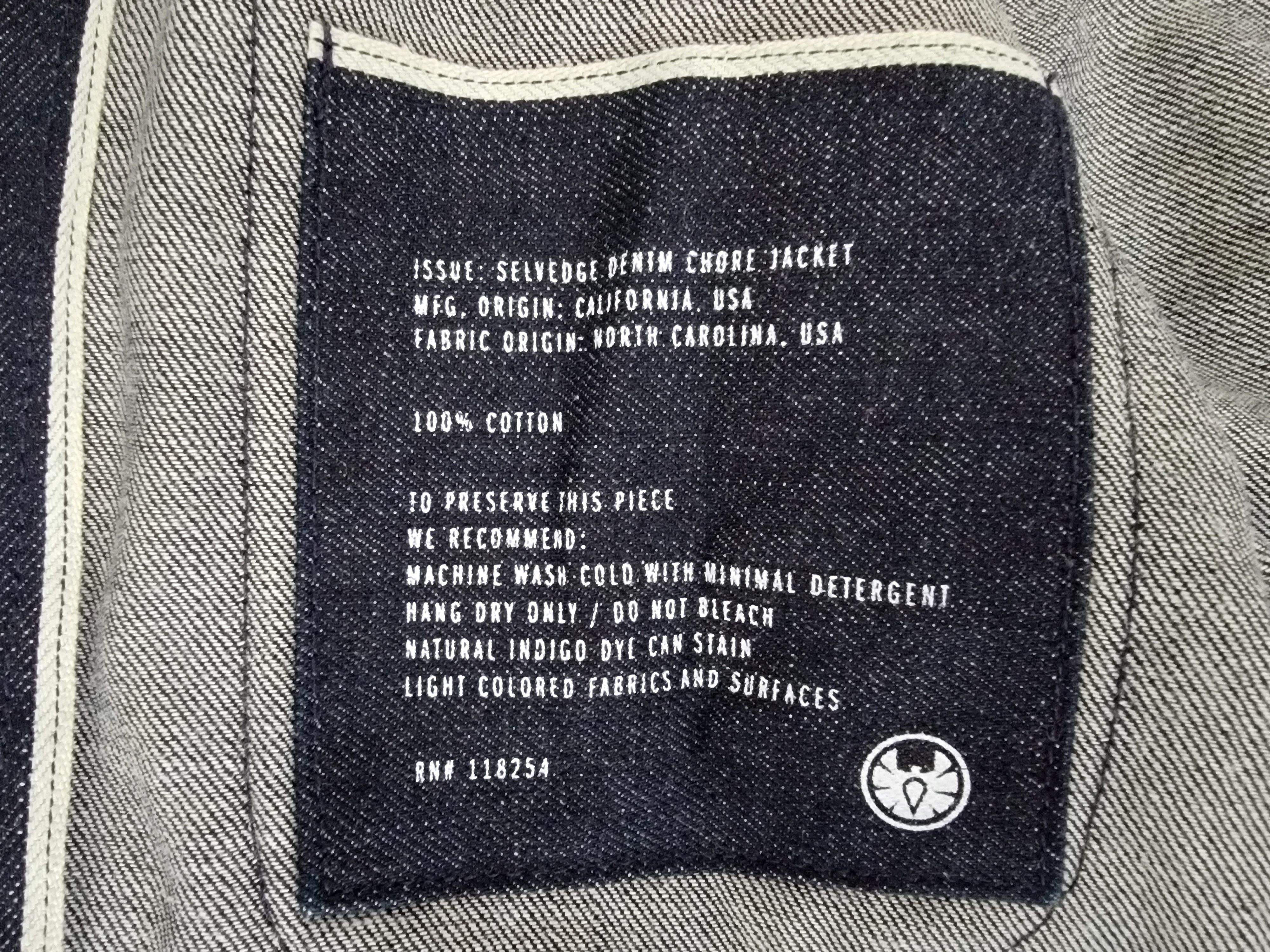 Apolis APOLIS x Huckberry Selvage Denim Chore Jacket - Size XS Size US XS / EU 42 / 0 - 15 Thumbnail