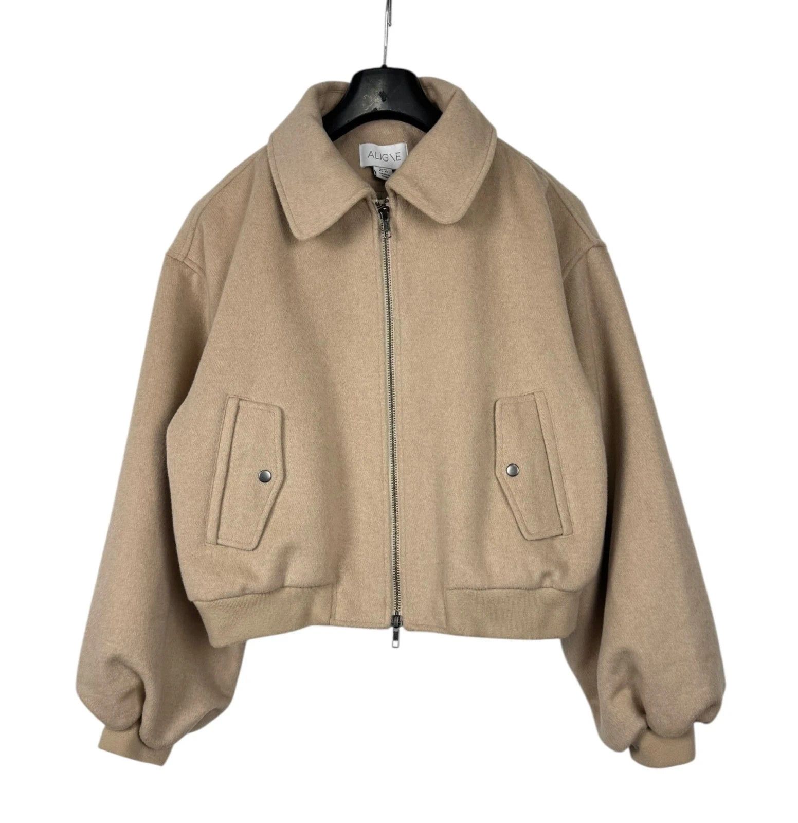 Other Aligne Konnie Wool Bomber Jacket Collared size UK14 Size L / US 10 / IT 46 - 9 Thumbnail