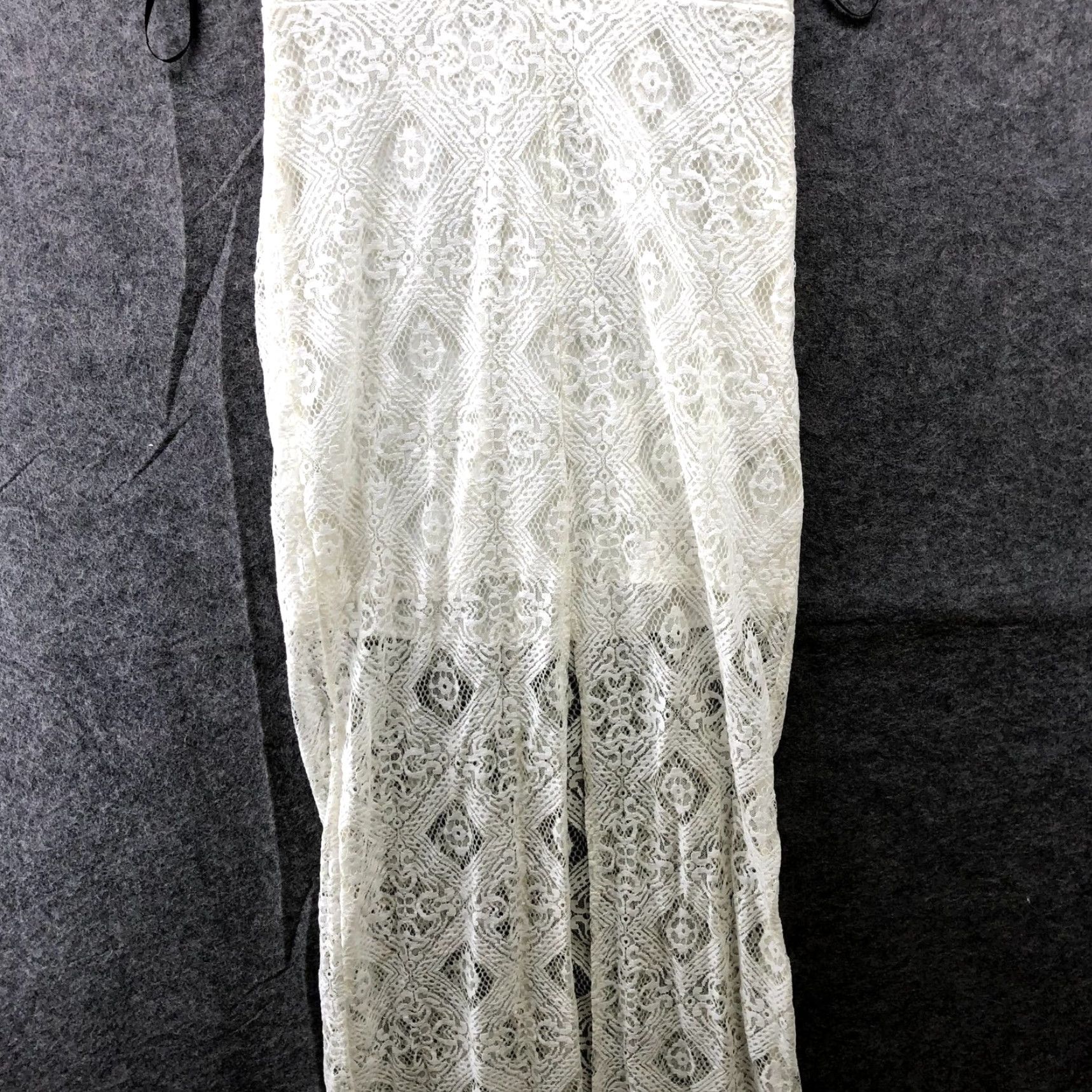 Forever 21 FOREVER 21 White Lace Dress S V-Neck Short Sleeve Floral Victorian Cocktail Party Wedding Dress Women’s Small NWT Size 28" / US 6 / IT 42 - 4 Thumbnail