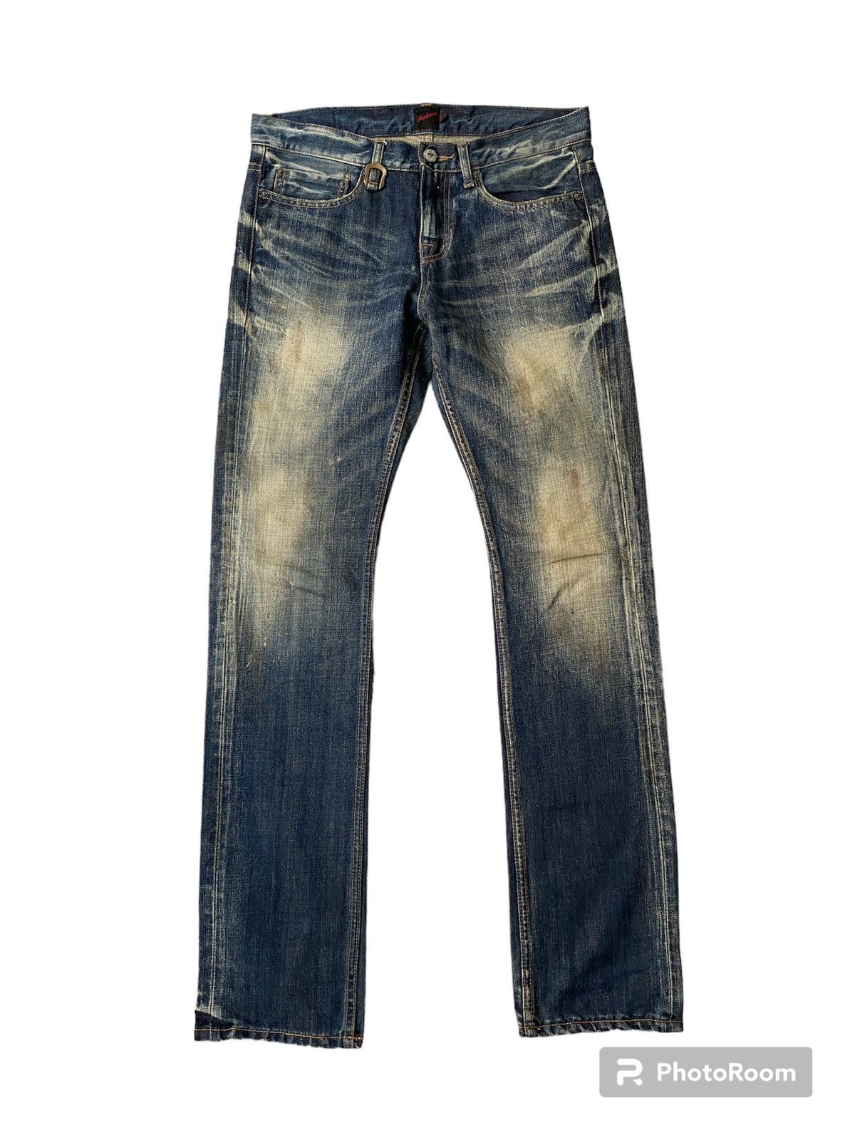 JACKROSE Jack Rose Japan Blue Faded Rusty Claw Marks Denim Size US 32 / EU 48 - 1 Thumbnail