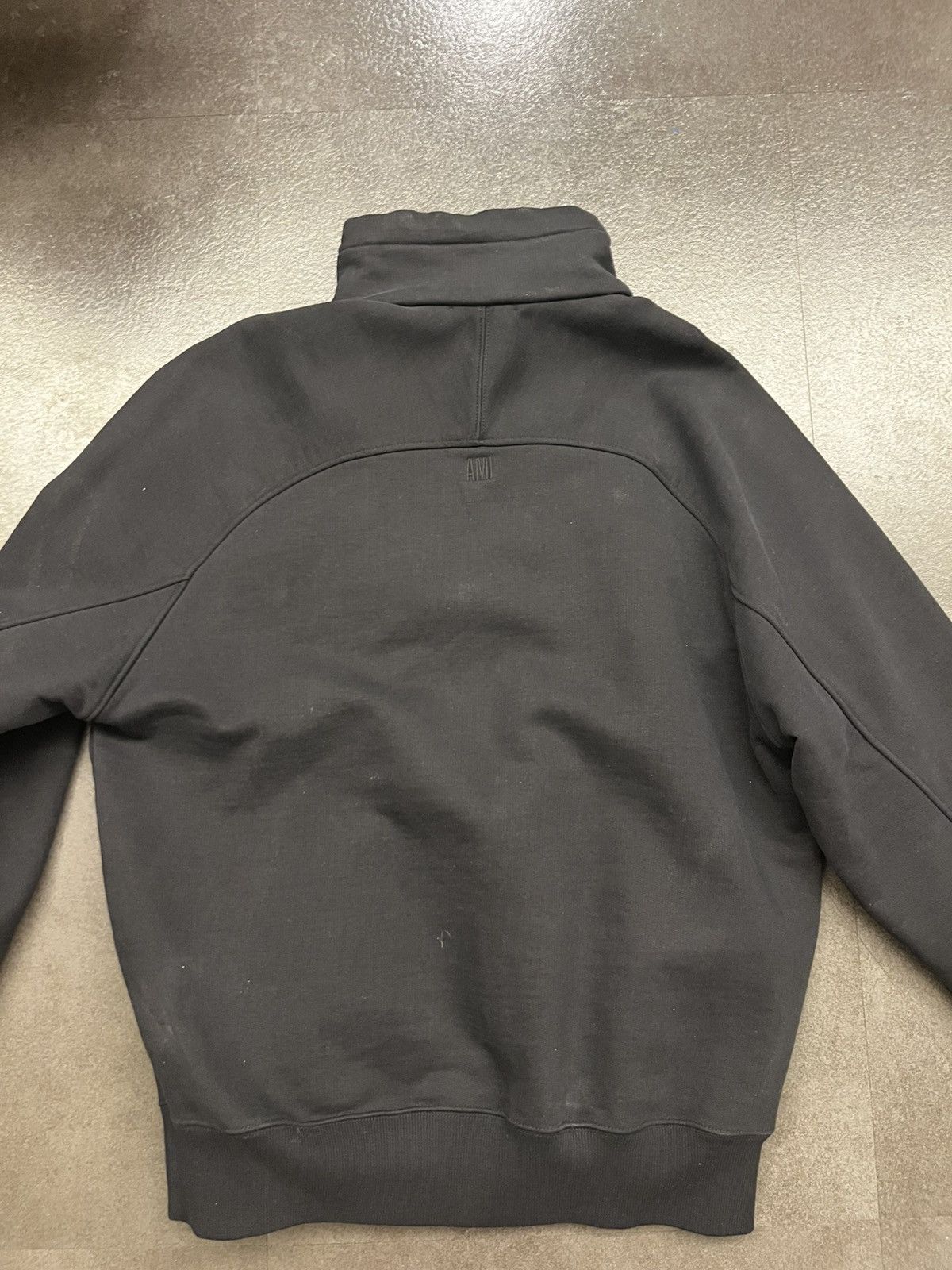 AMI AMI Logo Embroidered Half-Zip Sweatshirt Size US XL / EU 56 / 4 - 2 Thumbnail