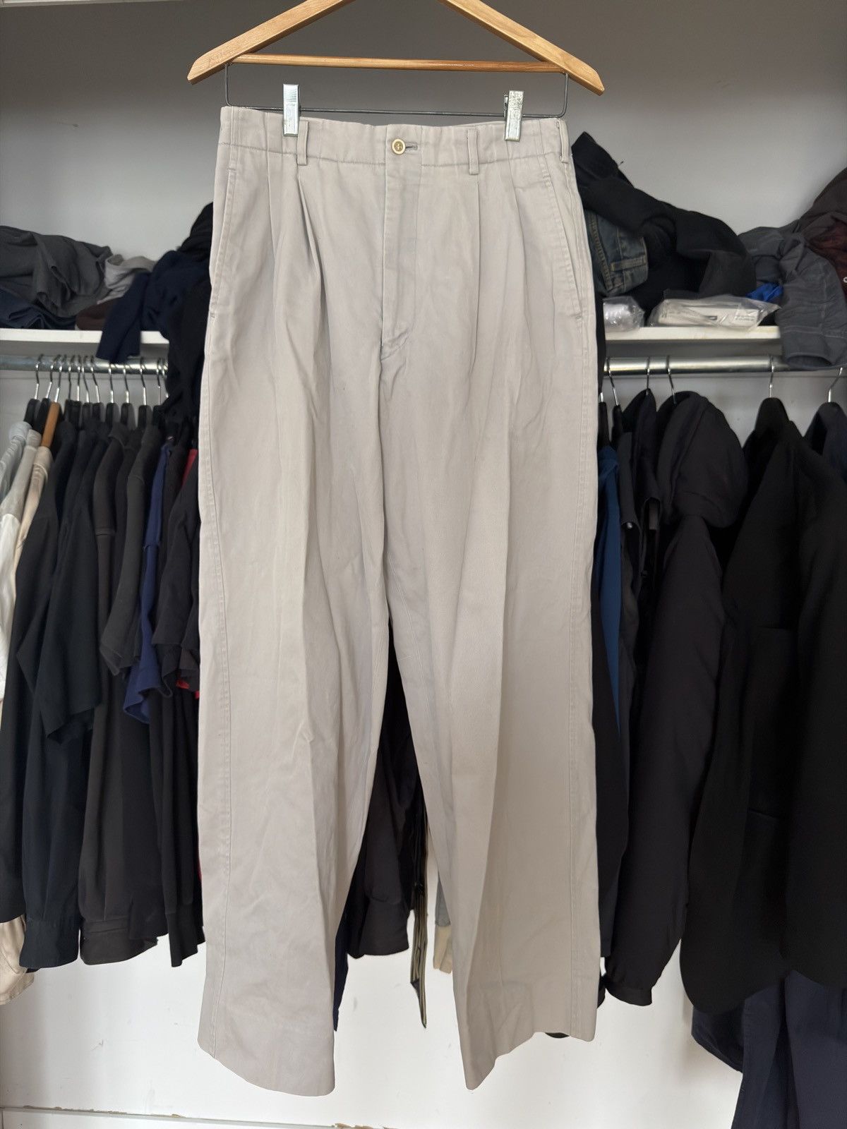 Comme des Garcons Homme white/grey/beige 1992 comme des garcons homme pleated pants Size US 29 - 2 Thumbnail