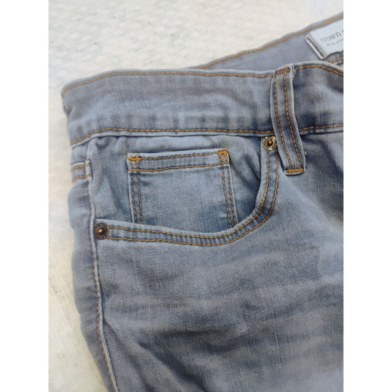 Other Crown & Ivy Women's Skinny Jeans Size 14R Blue Stretch High Size 36" / US 14 / IT 50 - 4 Thumbnail