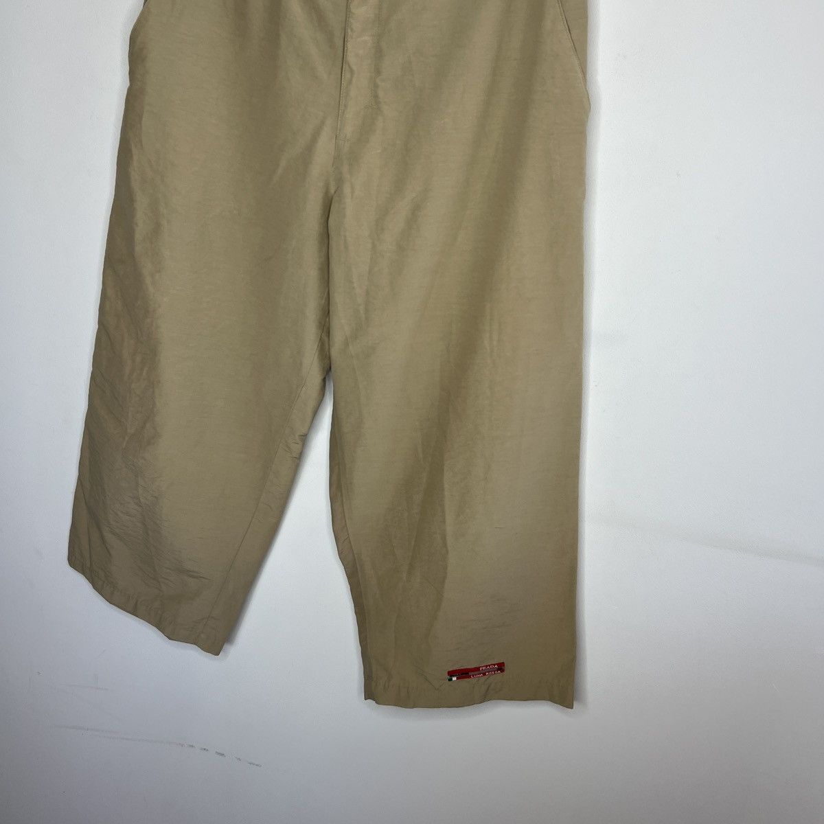 Prada Prada Beige Nylon Pants Red Tab Y2K Size 28" / US 6 / IT 42 - 3 Thumbnail