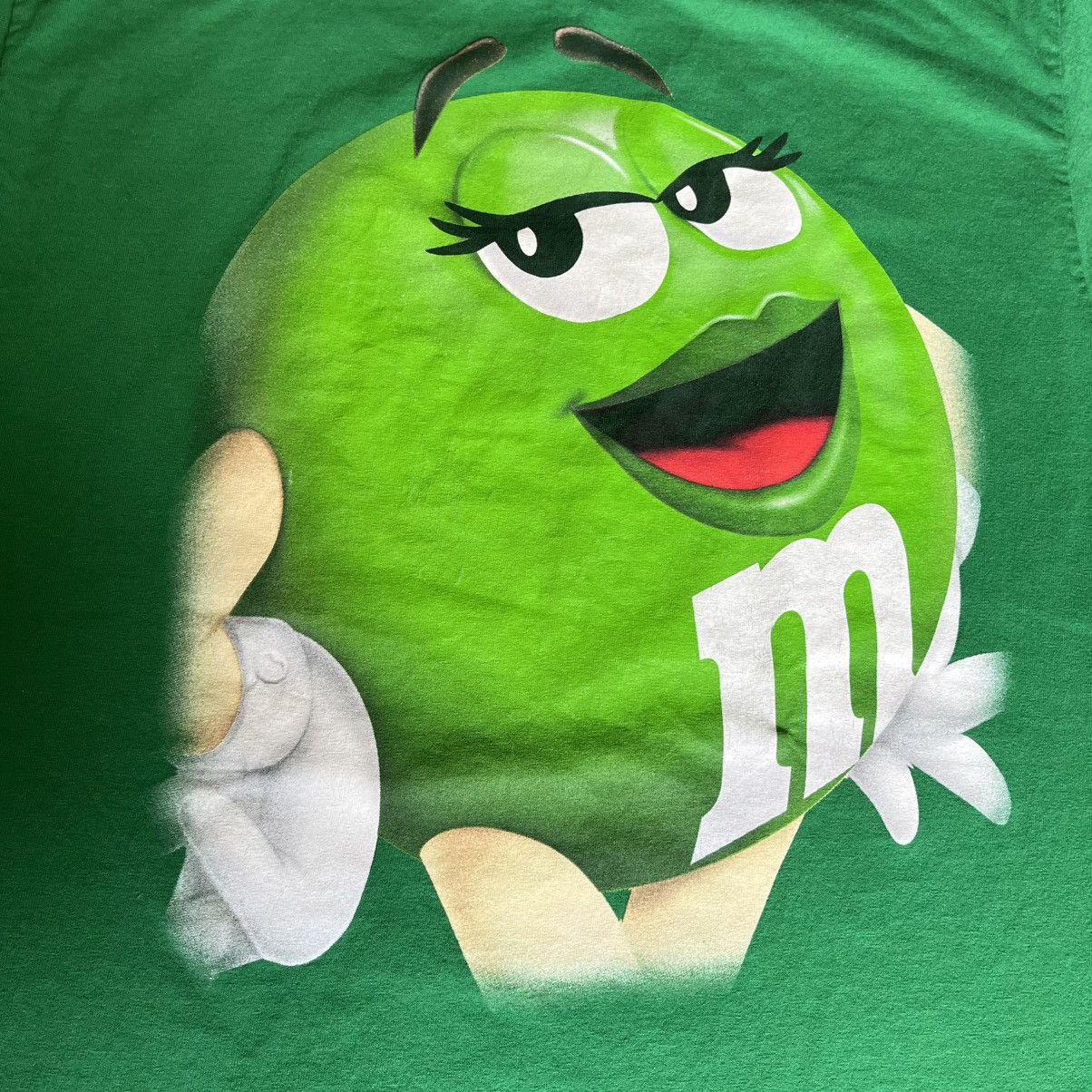 Vintage Vintage 2000s M&M Big Graphic All Over Print Green Logo Tee Size US L / EU 52-54 / 3 - 4 Thumbnail