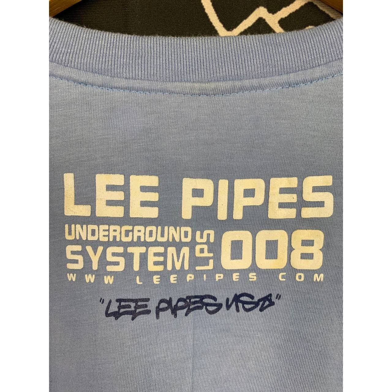 Lee Vtg LEE PIPES Skateboarding Underground System Tee Size US L / EU 52-54 / 3 - 18 Thumbnail