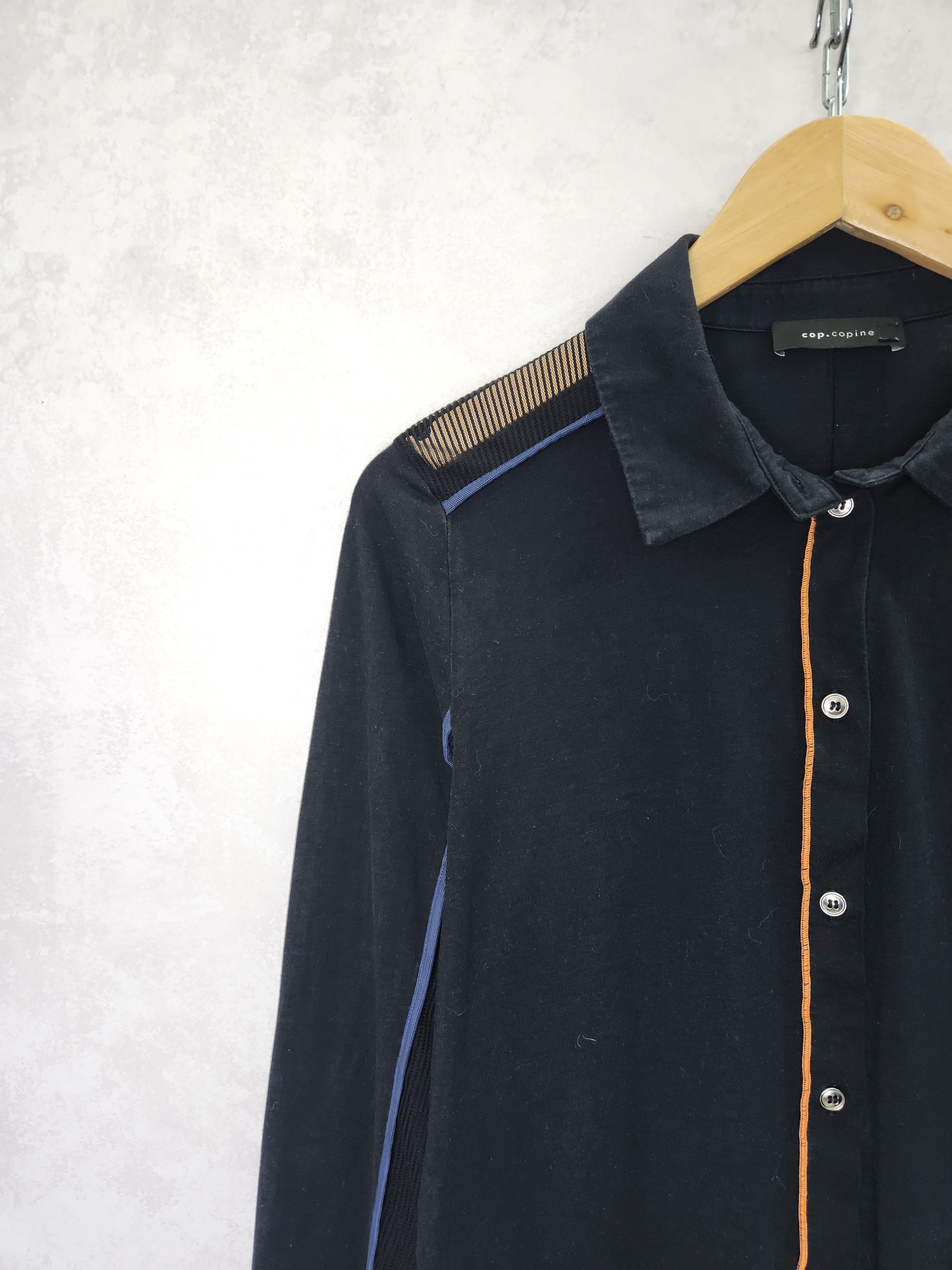 Cop Copine Cop Copine berost chemise black long sleeve polo size M Size M / US 6-8 / IT 42-44 - 5 Thumbnail