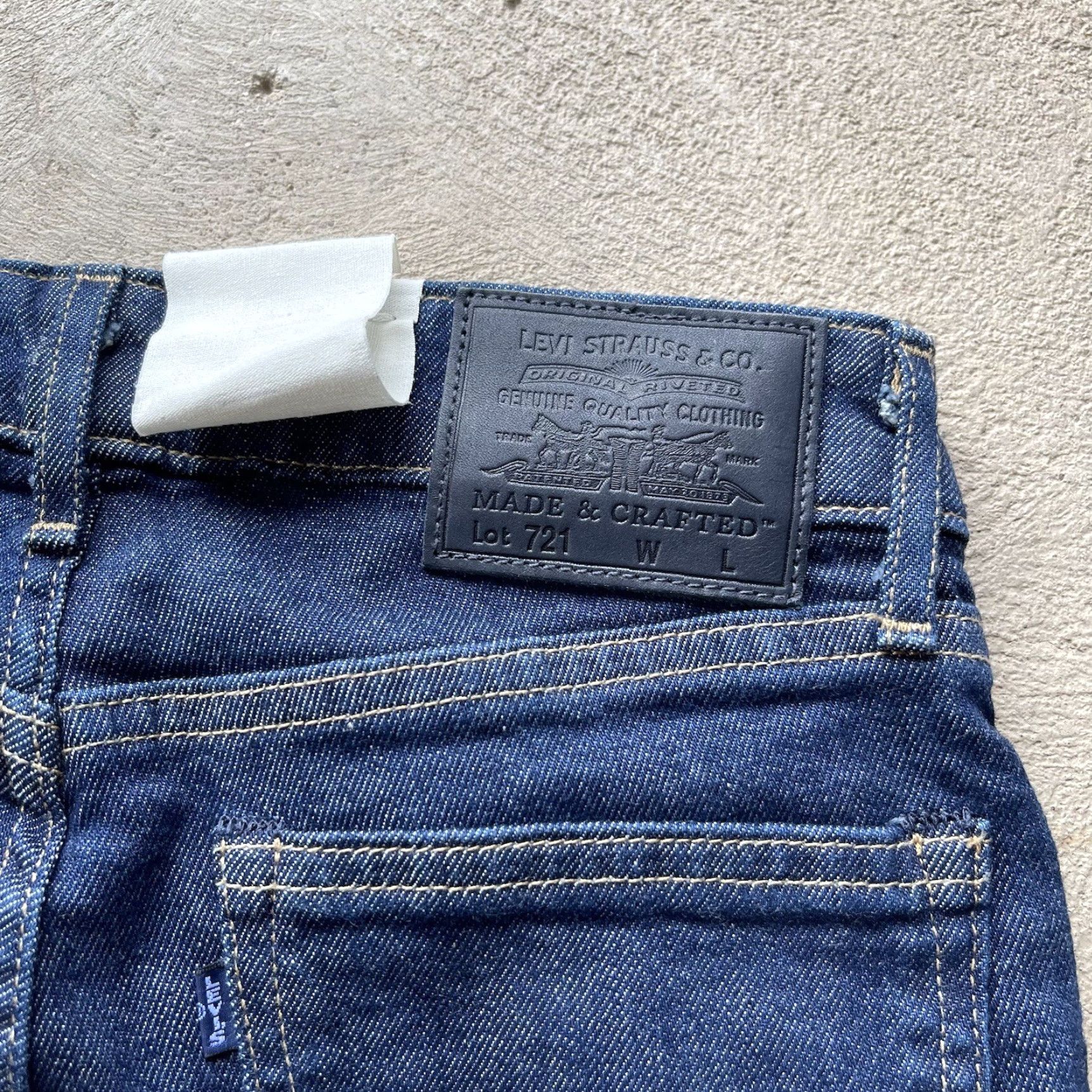 Levi's Levi's Jeans Women 26x30 Blue 721 Skinny Denim Pants Selvedge Made Crafted NEW Size 26" / US 2 / IT 38 - 7 Thumbnail