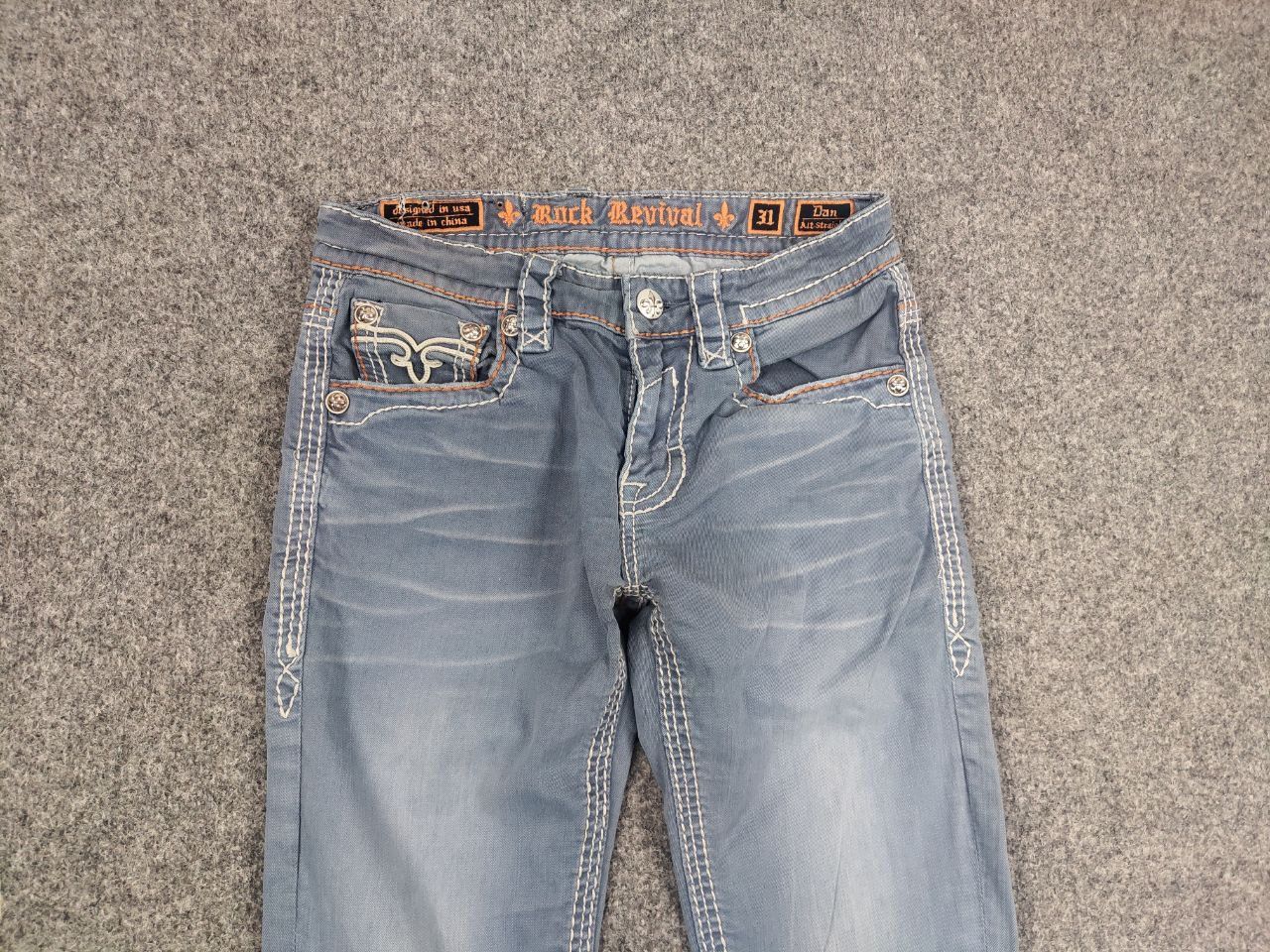 Rock Revival Vintage Rock Revival Embroidered Logo Faded denim Jeans Y2K Size US 31 - 4 Thumbnail