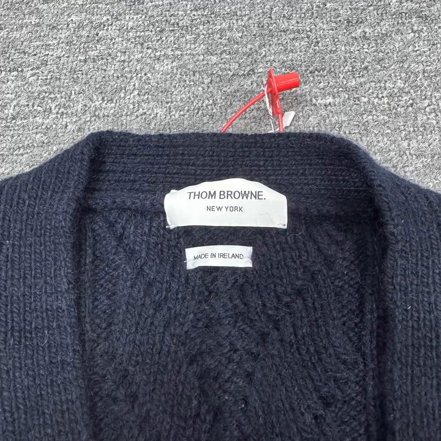 Thom Browne TB stripe wool cable knit cardigan 4 99 new Size XL / US 12-14 / IT 48-50 - 6 Thumbnail